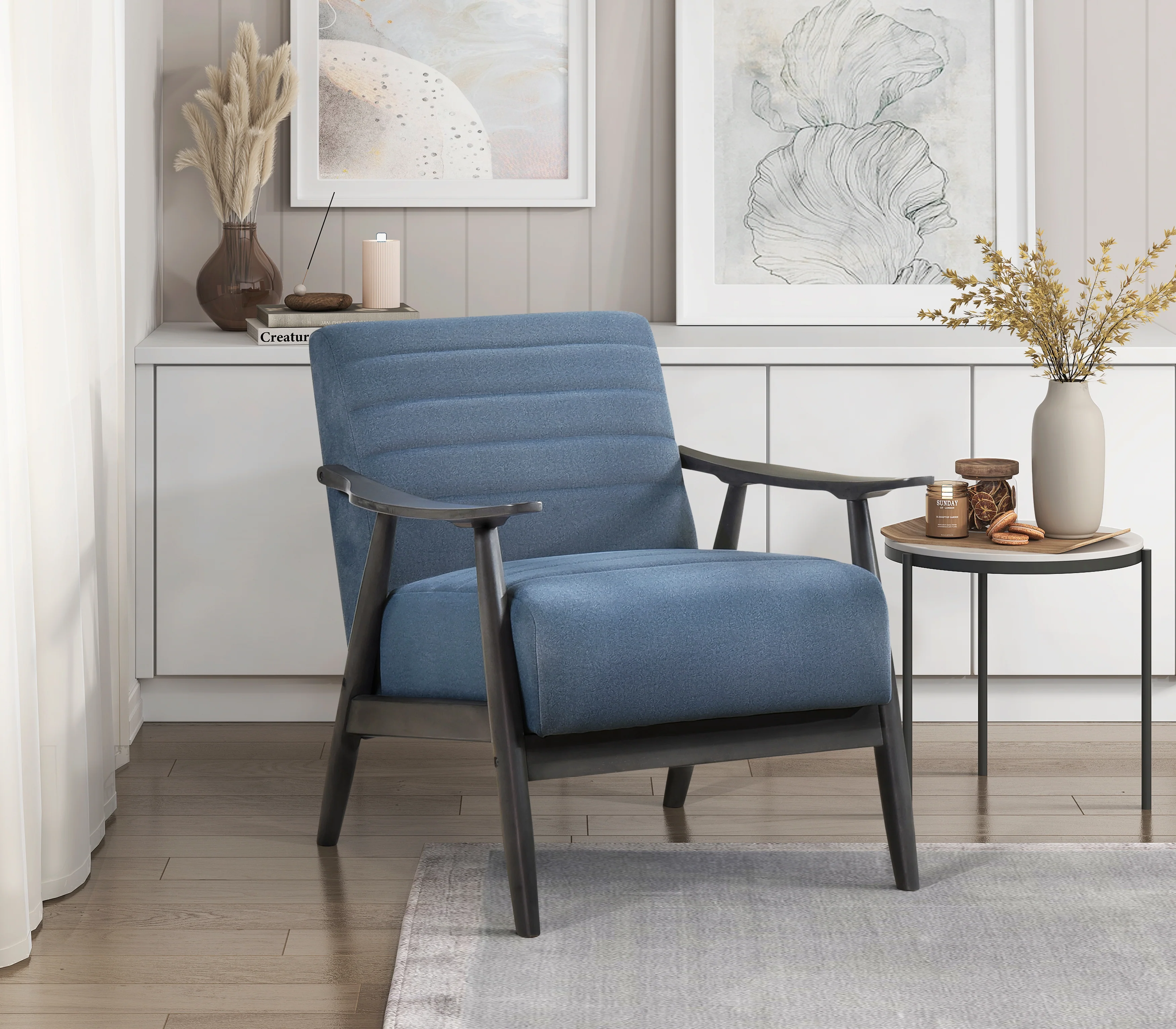 Greeley Accent Chair in Blue - 1287BU-1 - Image 6
