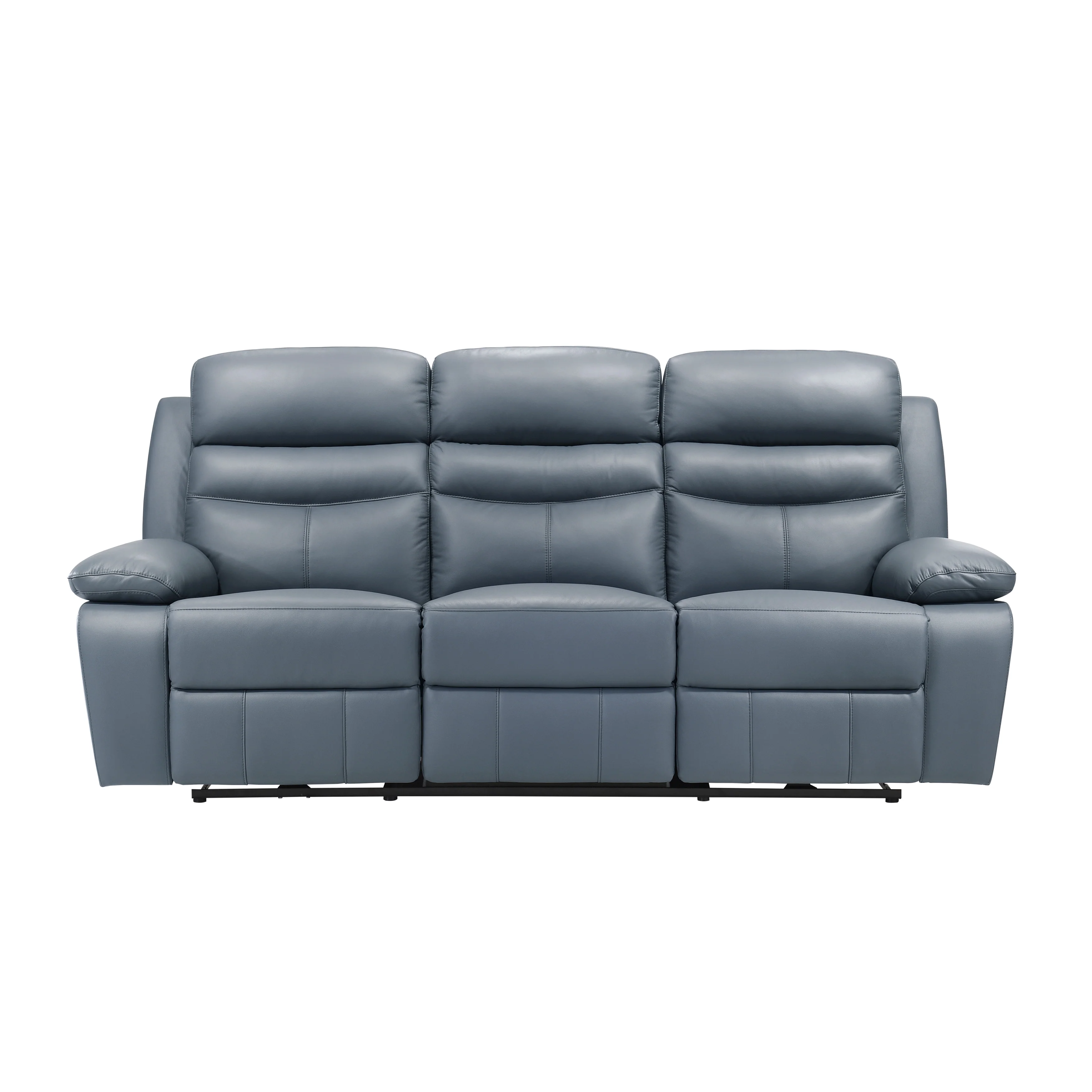 Hancock Power Double Reclining Sofa in Blue - 9628BUE-3PW