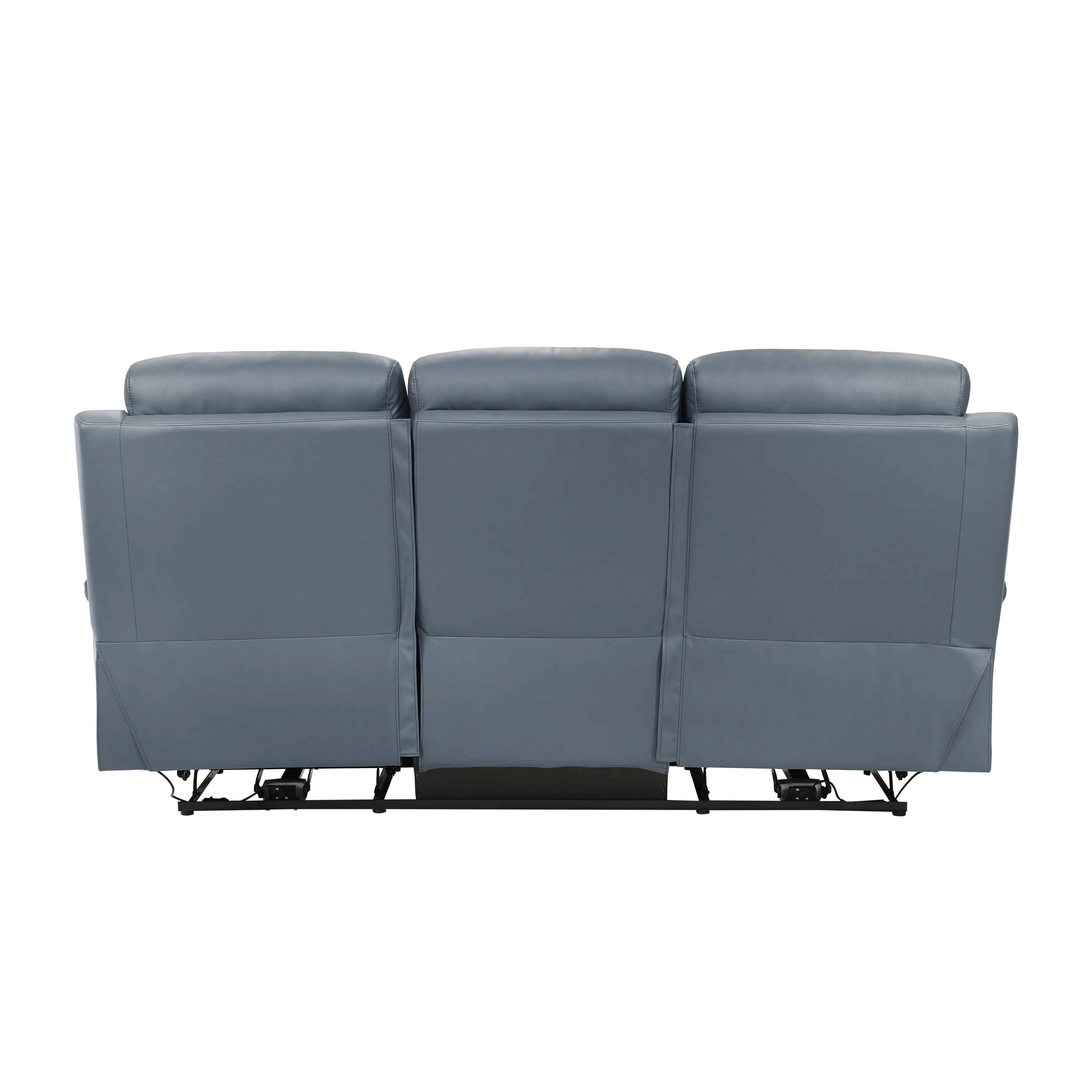 Hancock Power Double Reclining Sofa in Blue - 9628BUE-3PW - Image 3