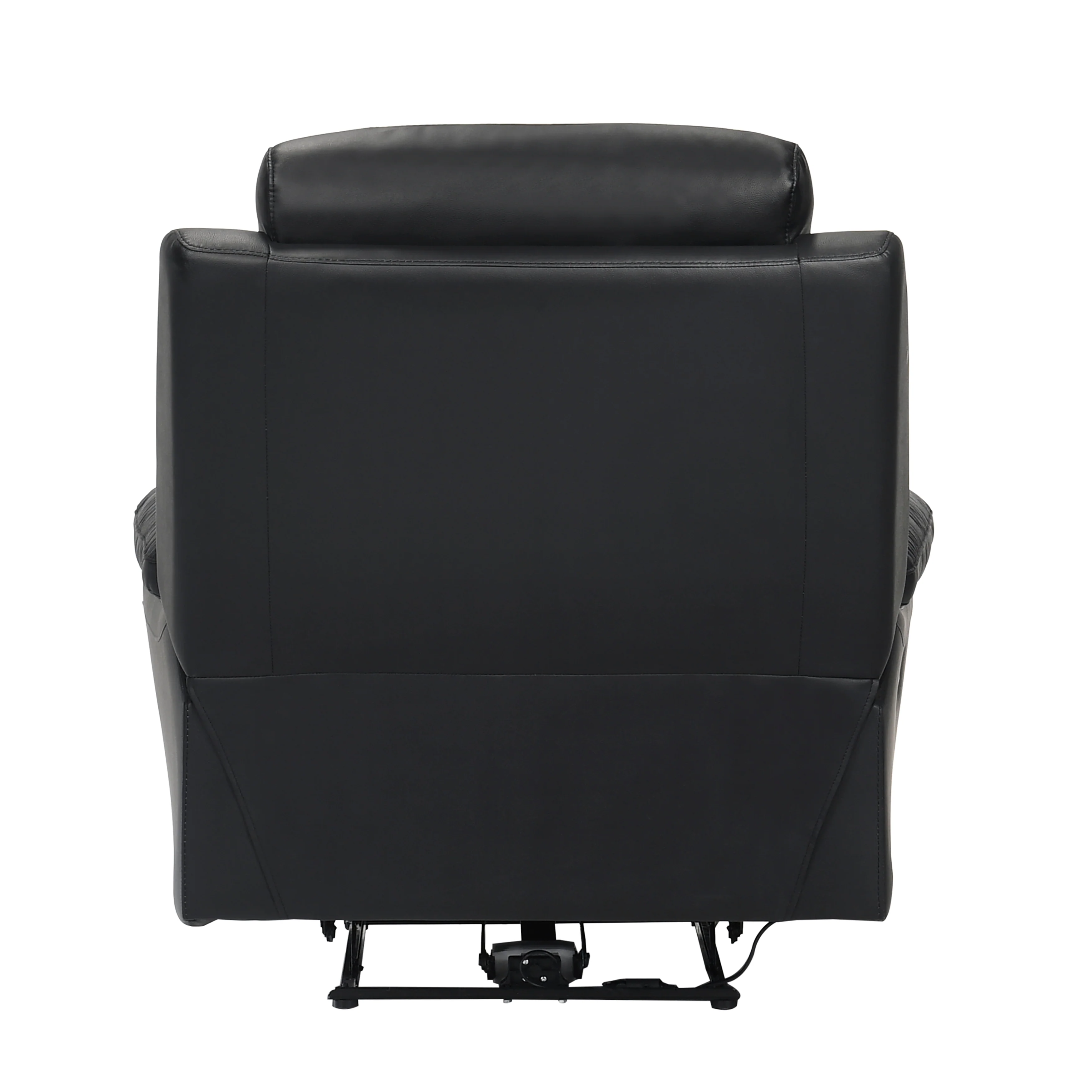 Hancock Power Reclining Chair in Black - 9628BLK-1PW - Image 4