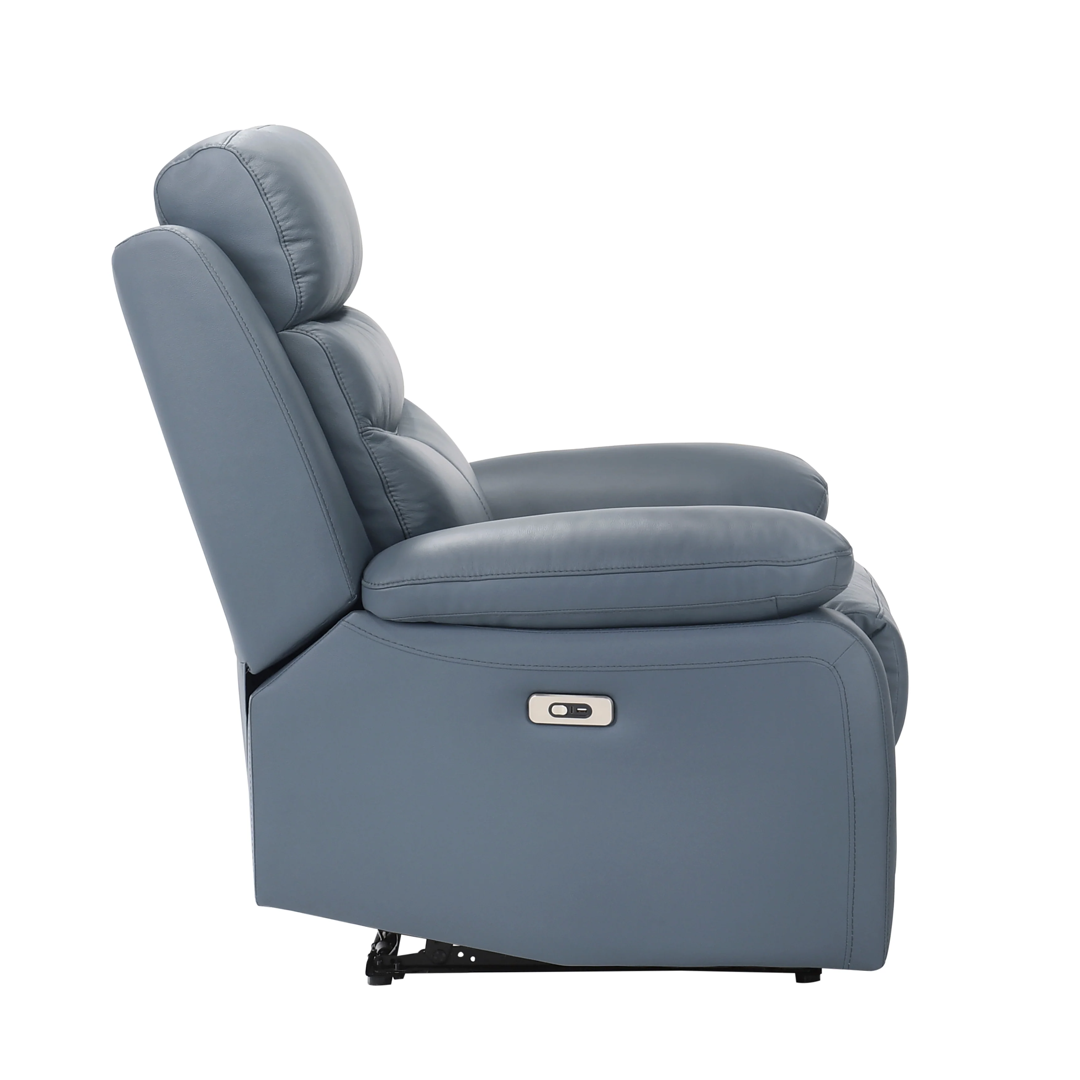 Hancock Power Reclining Chair in Blue - 9628BUE-1PW - Image 3