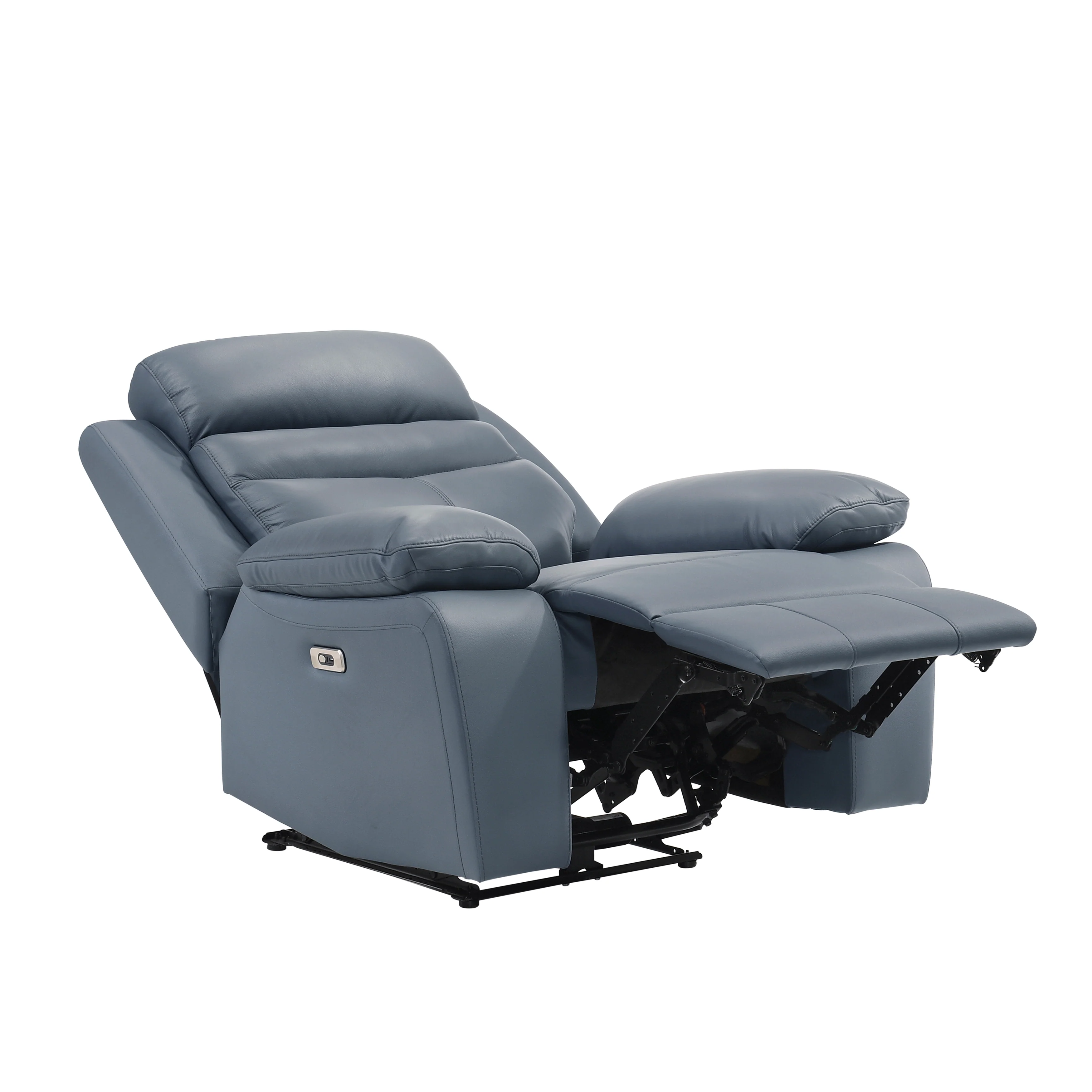 Hancock Power Reclining Chair in Blue - 9628BUE-1PW - Image 5