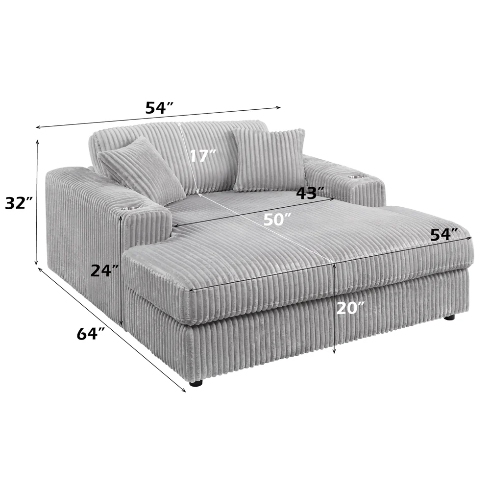 Hilde Chaise w/2 Pillows - Image 8