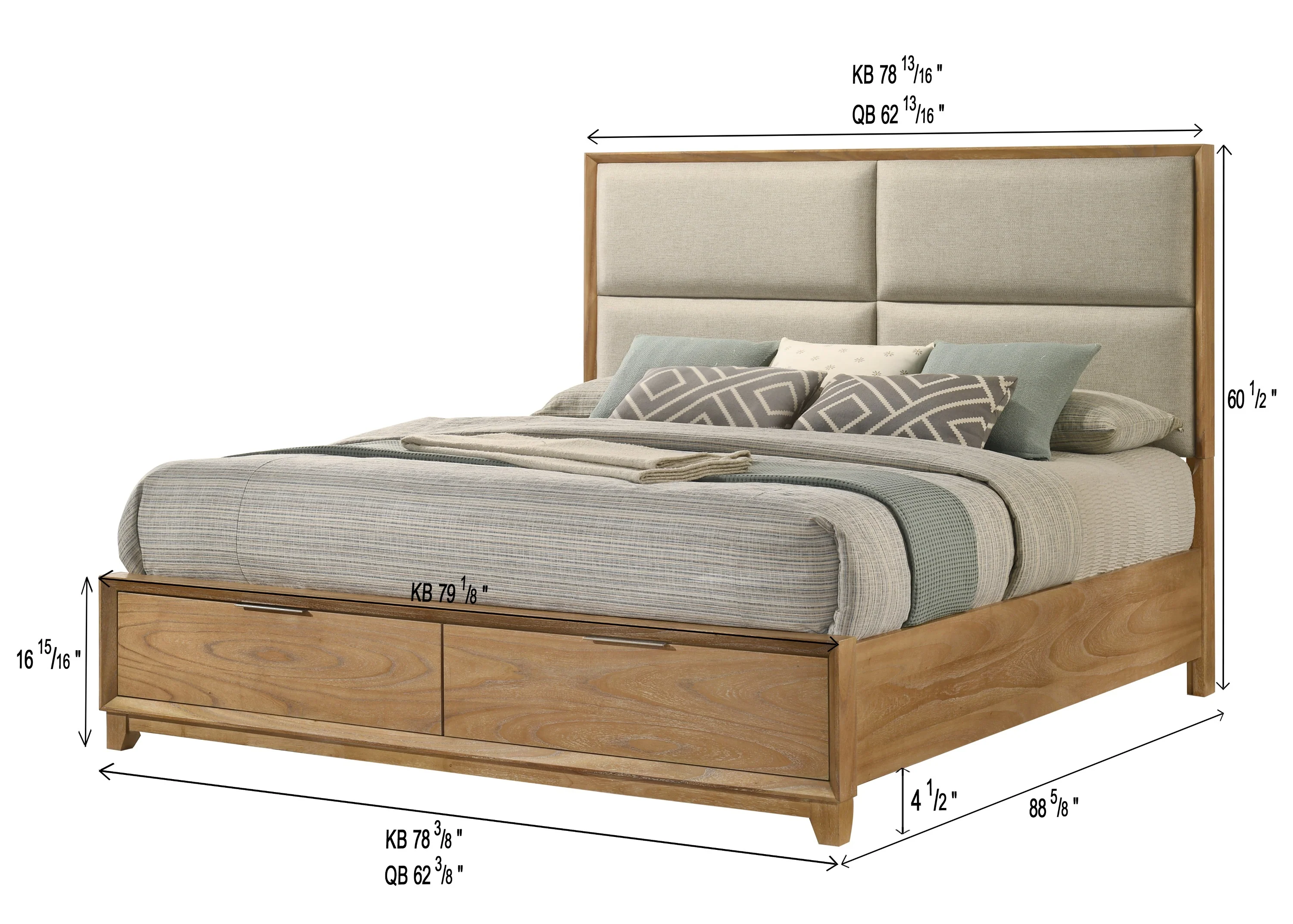 Honey 6pc Bedroom Set - Image 5