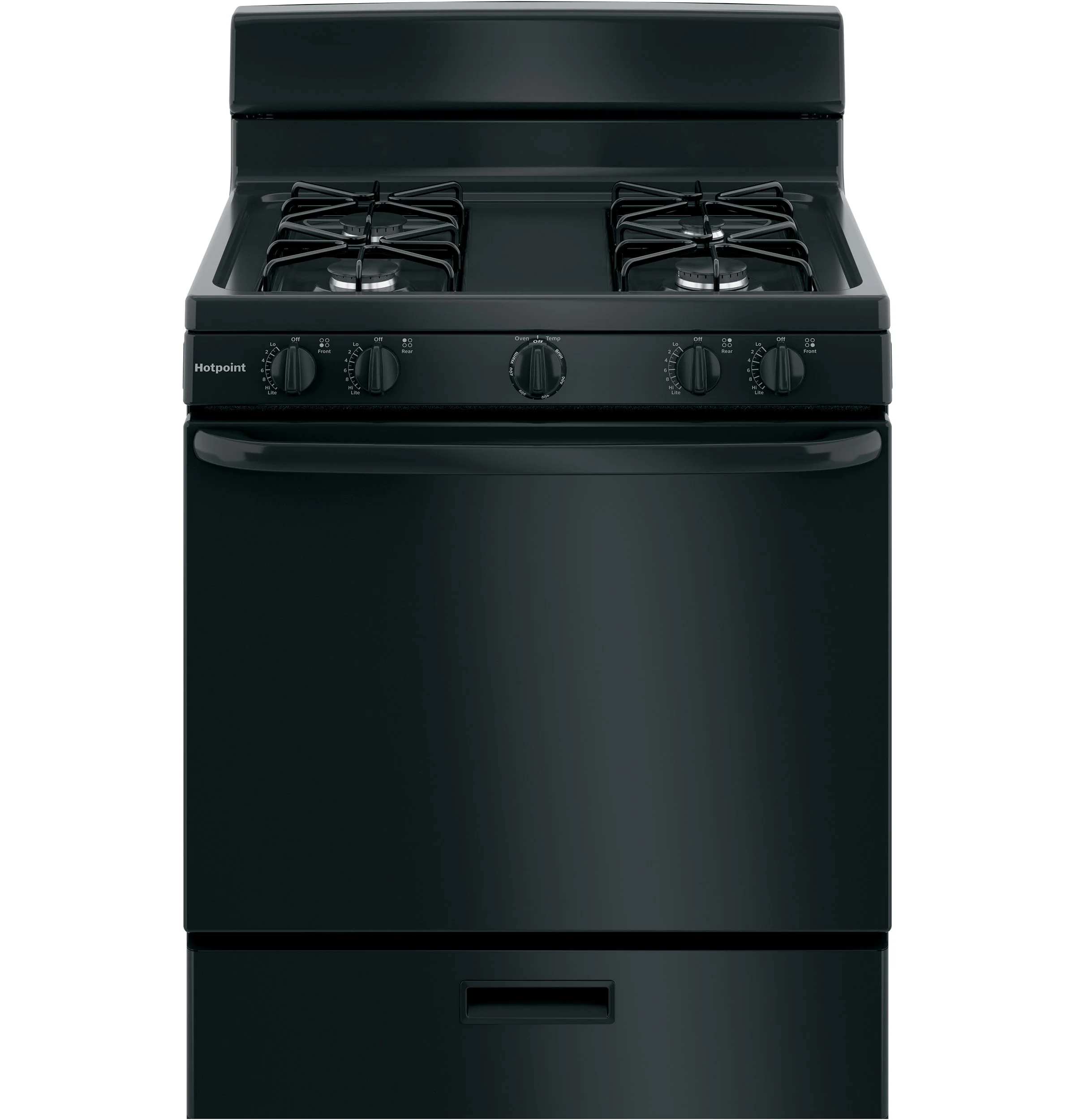 Hotpoint® 30" Free-Standing Gas Range RGBS300DMBB - Image 2