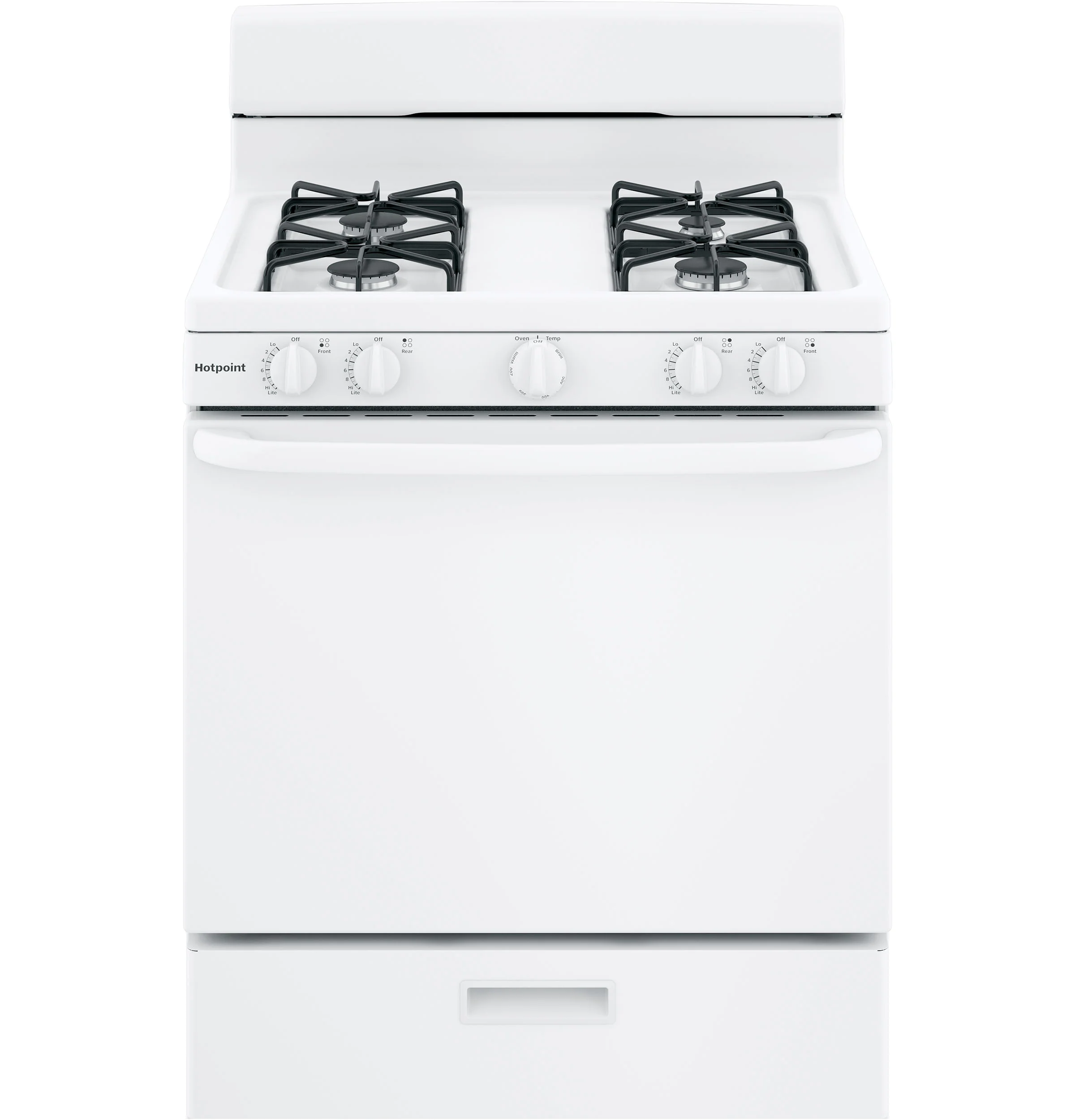 Hotpoint® 30" Free-Standing Gas Range RGBS300DMWW - Image 2