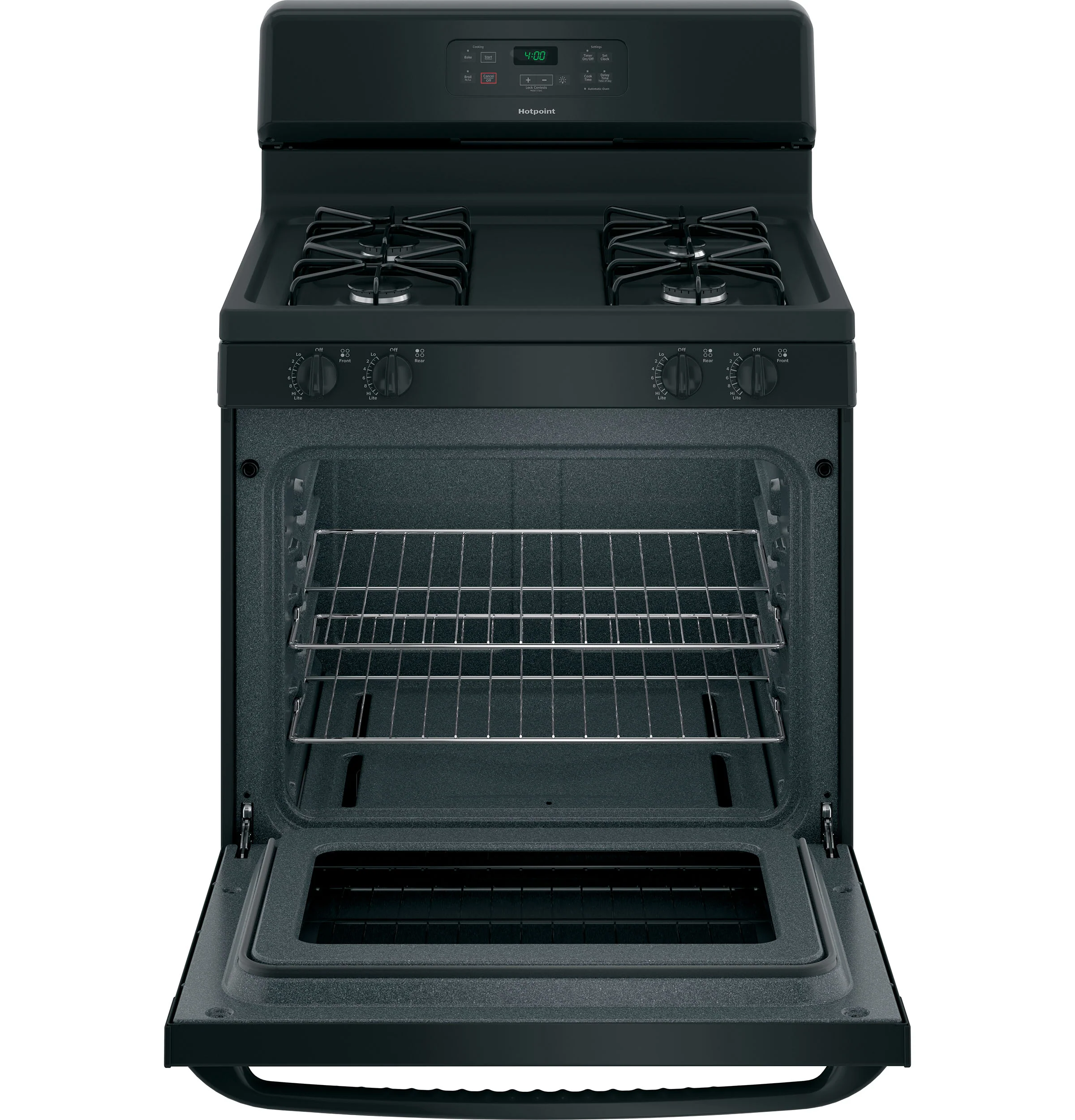 Hotpoint® 30" Free-Standing Standard Clean Gas Range RGBS400DMBB - Image 4