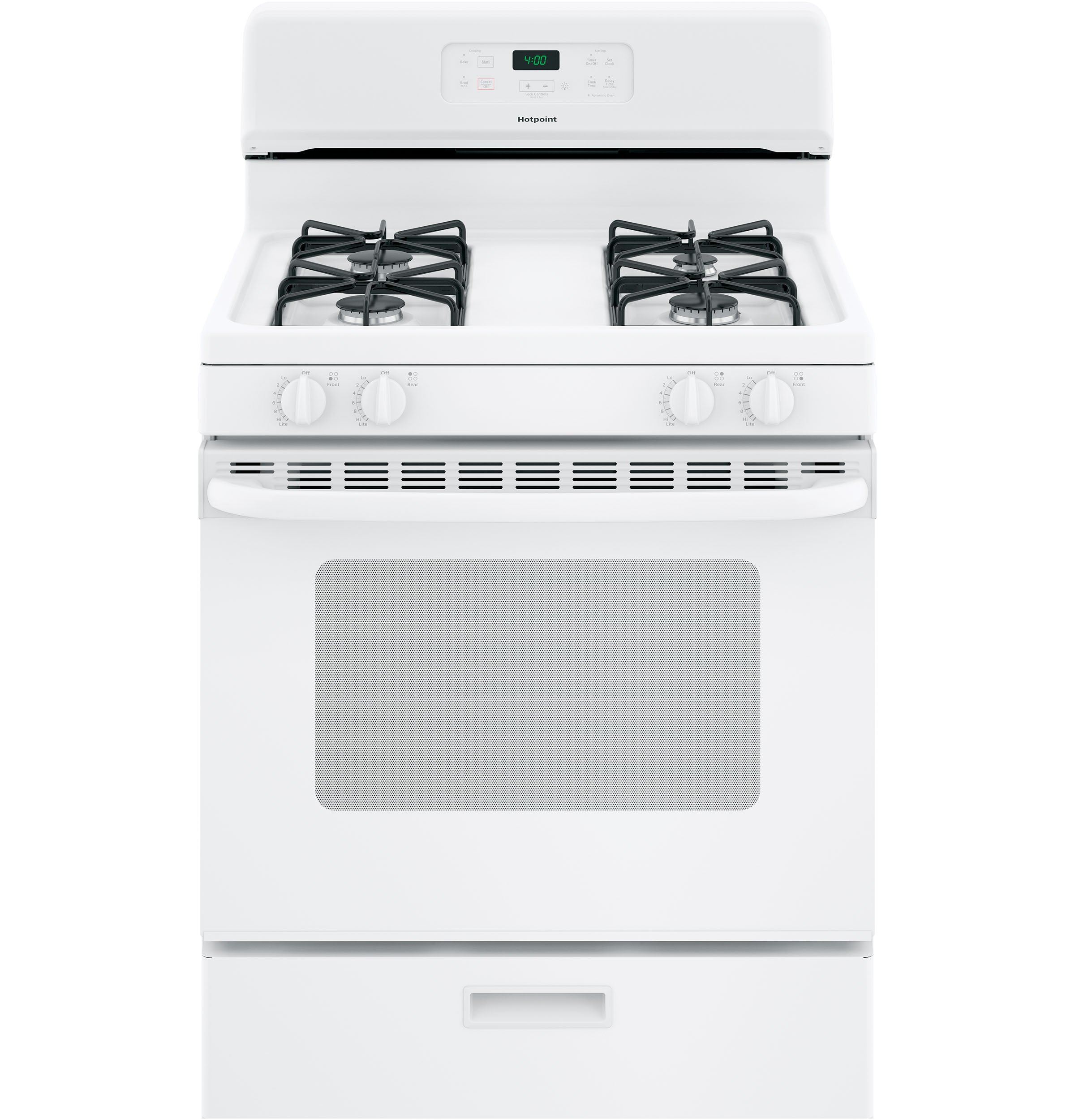 Hotpoint® 30" Free-Standing Standard Clean Gas Range RGBS400DMWW