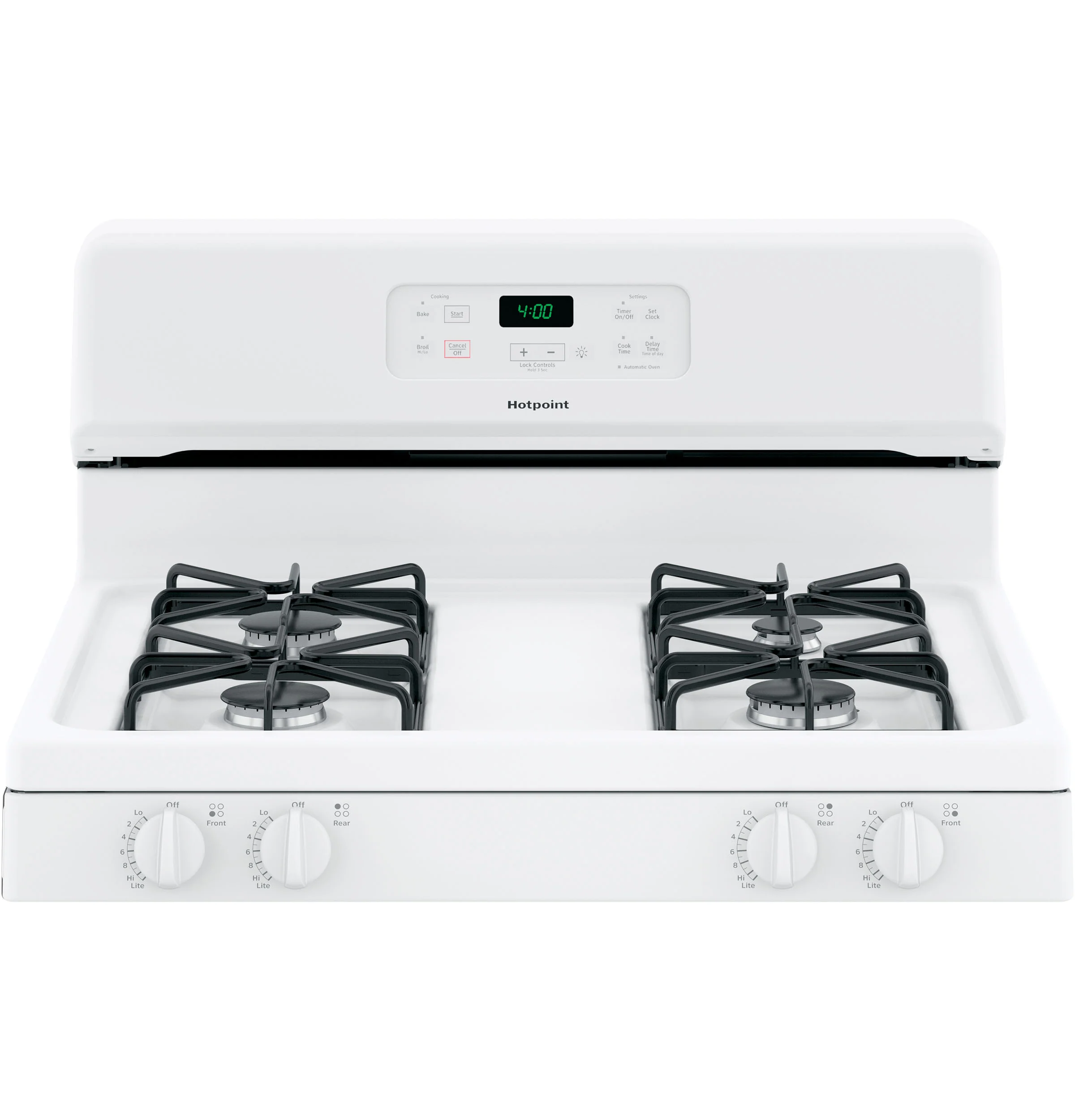 Hotpoint® 30" Free-Standing Standard Clean Gas Range RGBS400DMWW - Image 2