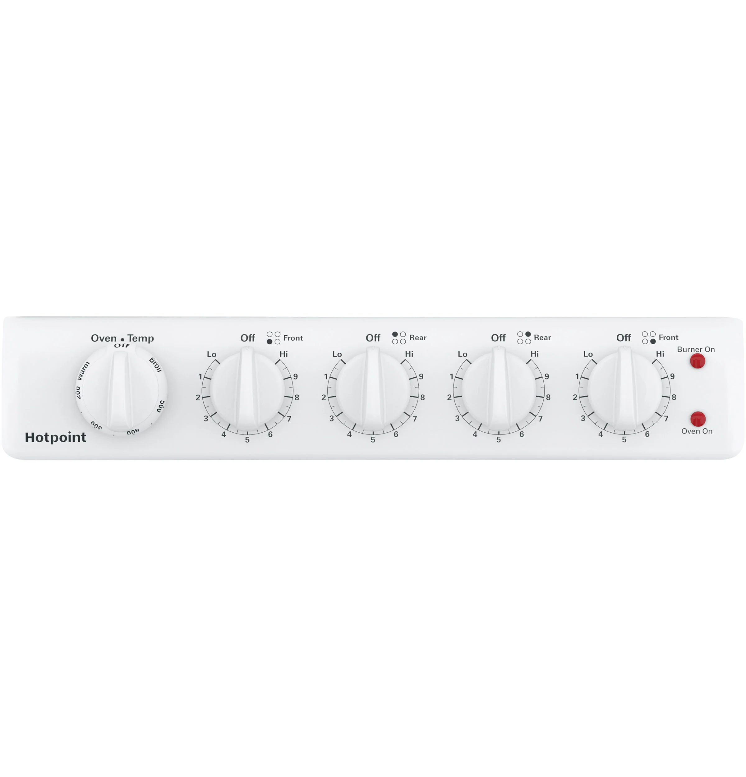 Hotpoint® ENERGY STAR® 20" Electric Free-Standing Front-Control Electric Range RAS200DMWW - Image 5