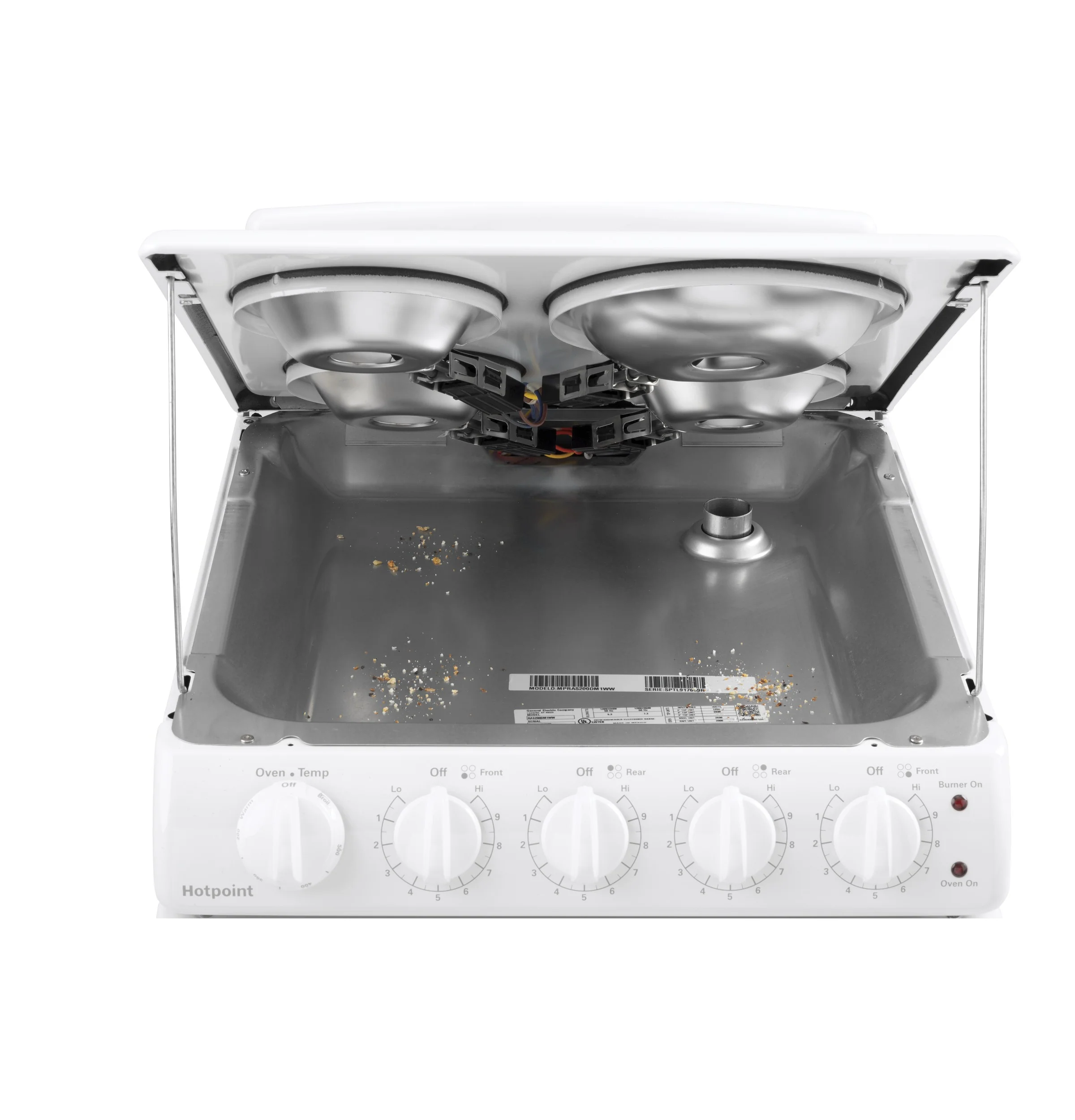 Hotpoint® ENERGY STAR® 20" Electric Free-Standing Front-Control Electric Range RAS200DMWW - Image 6