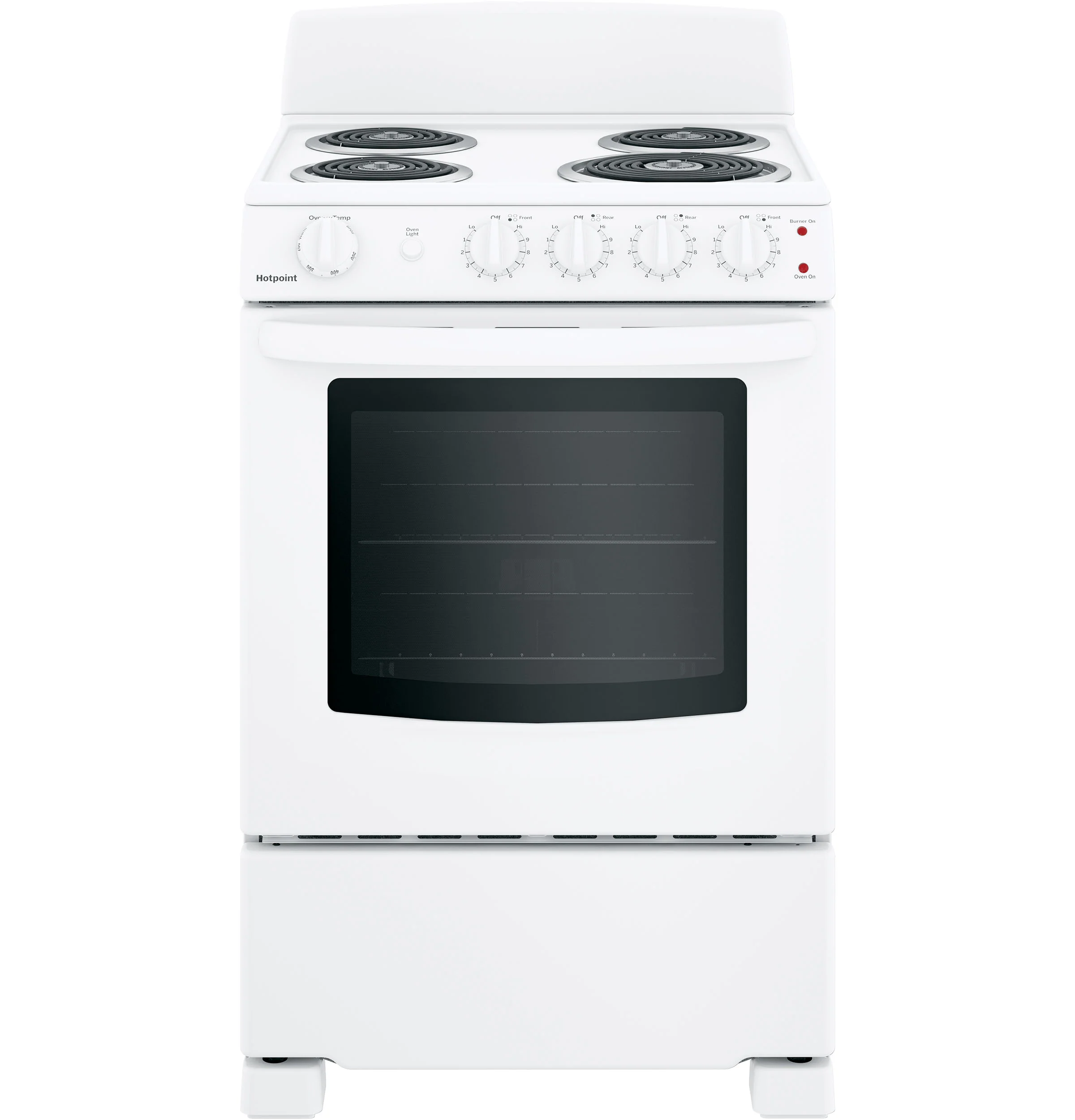 Hotpoint® ENERGY STAR® 24" Electric Free-Standing Front-Control Range RAS240DMWW - Image 2