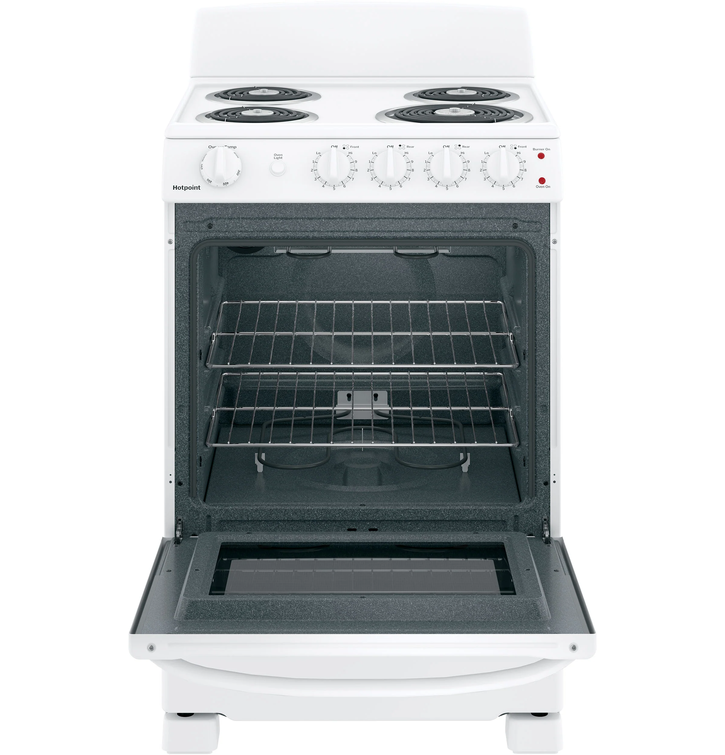 Hotpoint® ENERGY STAR® 24" Electric Free-Standing Front-Control Range RAS240DMWW - Image 5