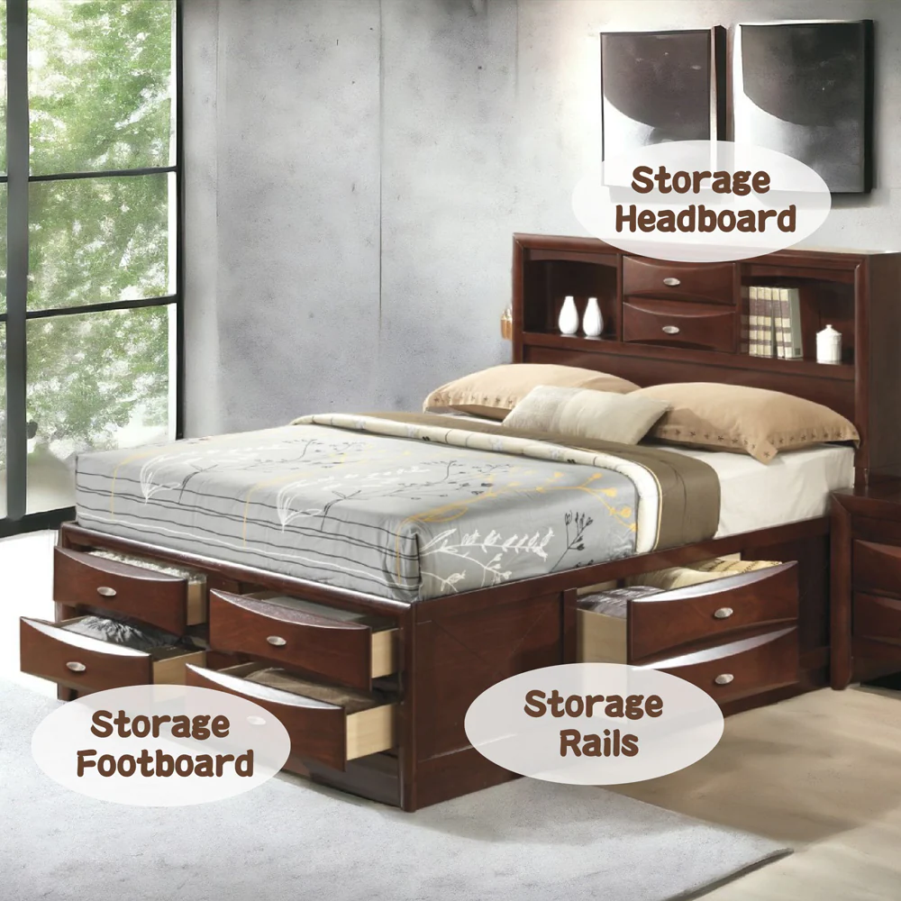 Ireland Eastern King Bed w/Storage - Image 11