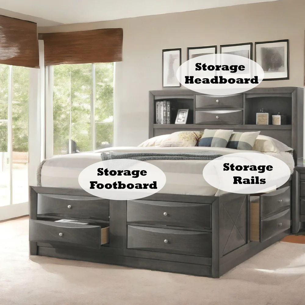 Ireland Queen Bed w/Storage - Image 12