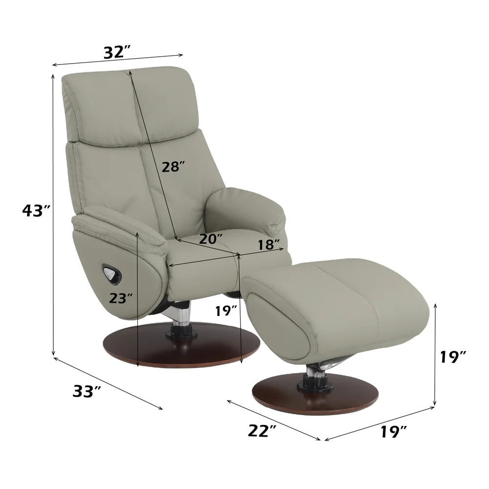 Kandoro Accent Chair w/Swivel & Ottoman - Image 8