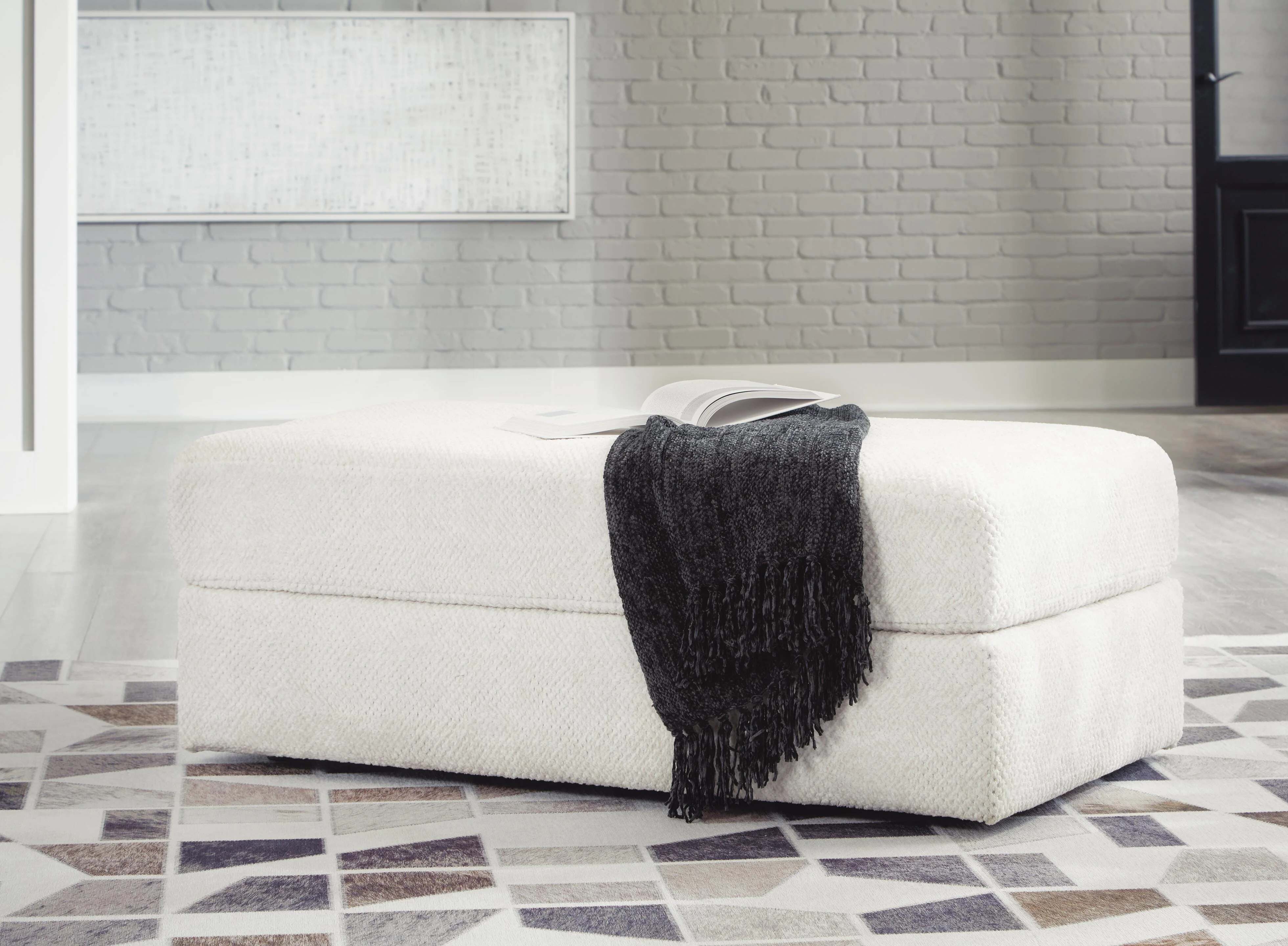 Karinne Oversized Accent Ottoman - Image 2