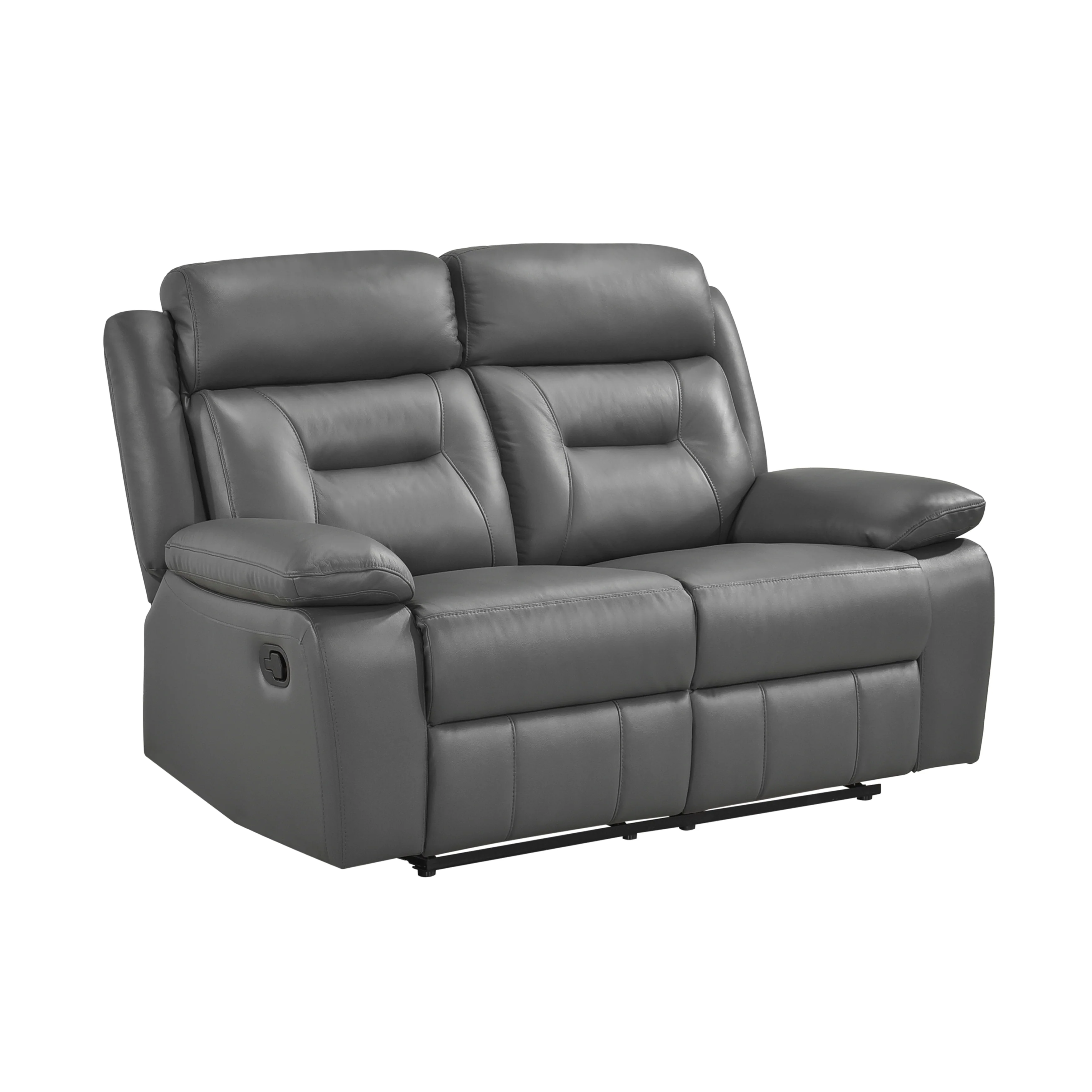 Laconia Double Reclining Loveseat in Gray - 9629DGY-2 - Image 2