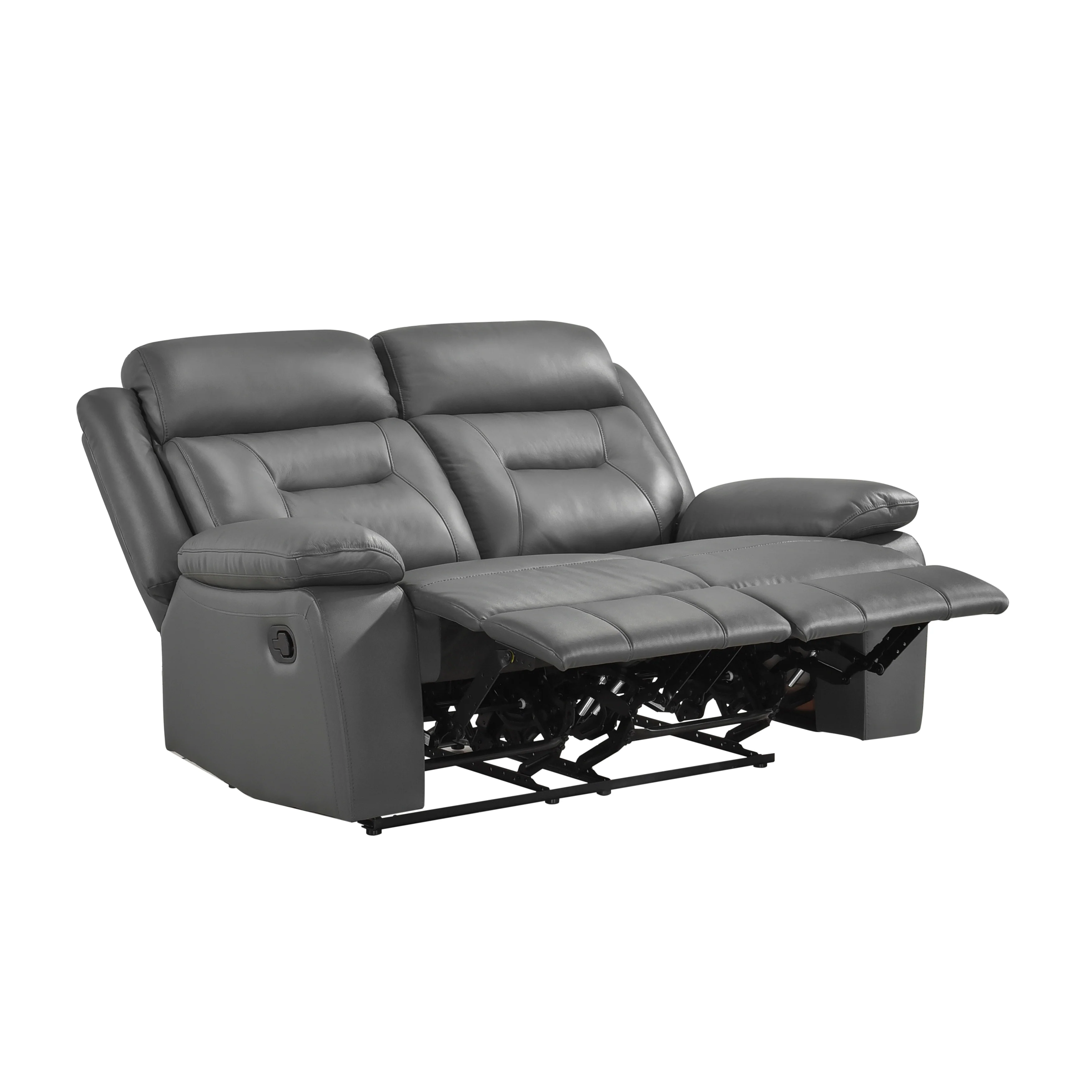 Laconia Double Reclining Loveseat in Gray - 9629DGY-2 - Image 4