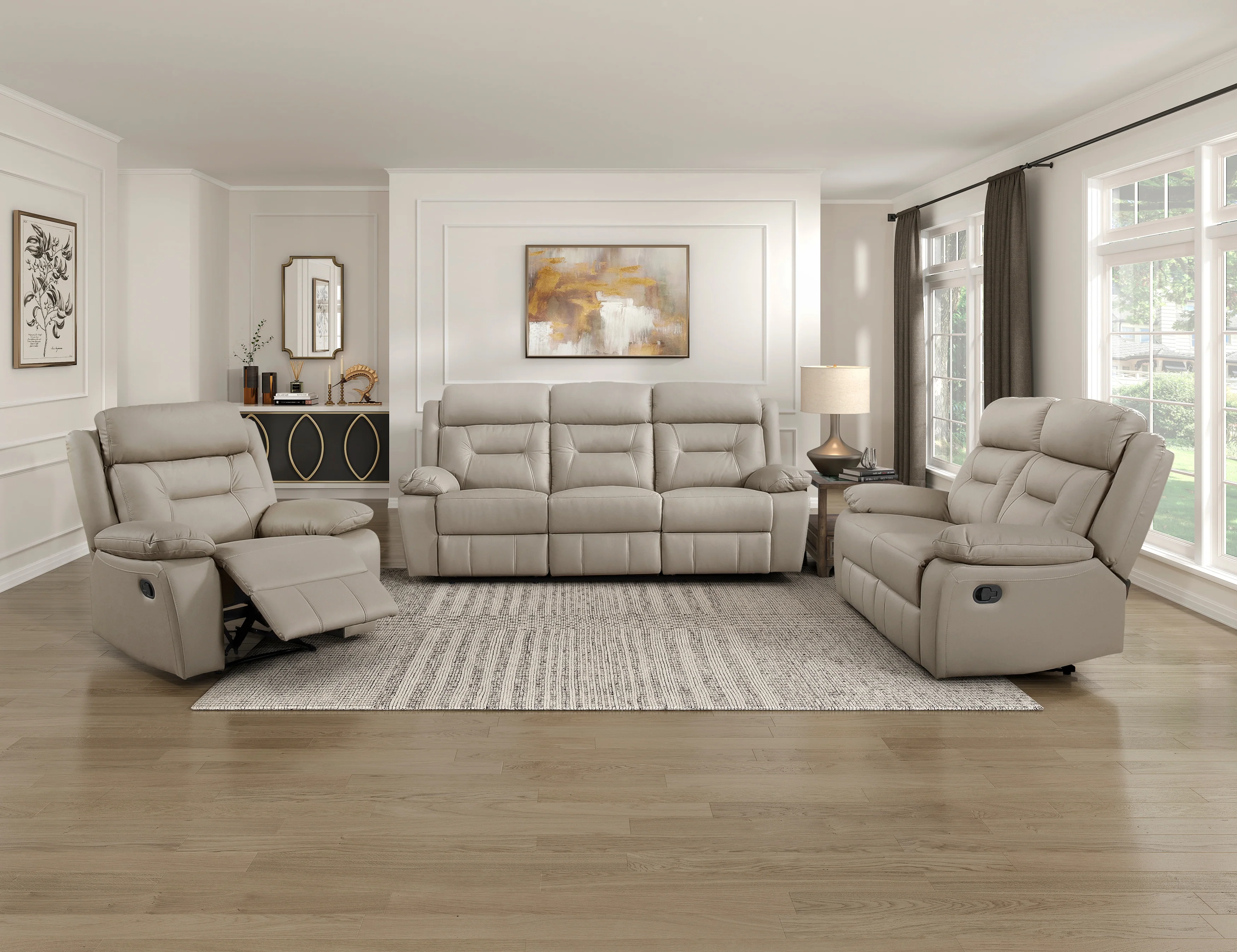 Laconia Reclining Chair in Brown - 9629LTE-1 - Image 6
