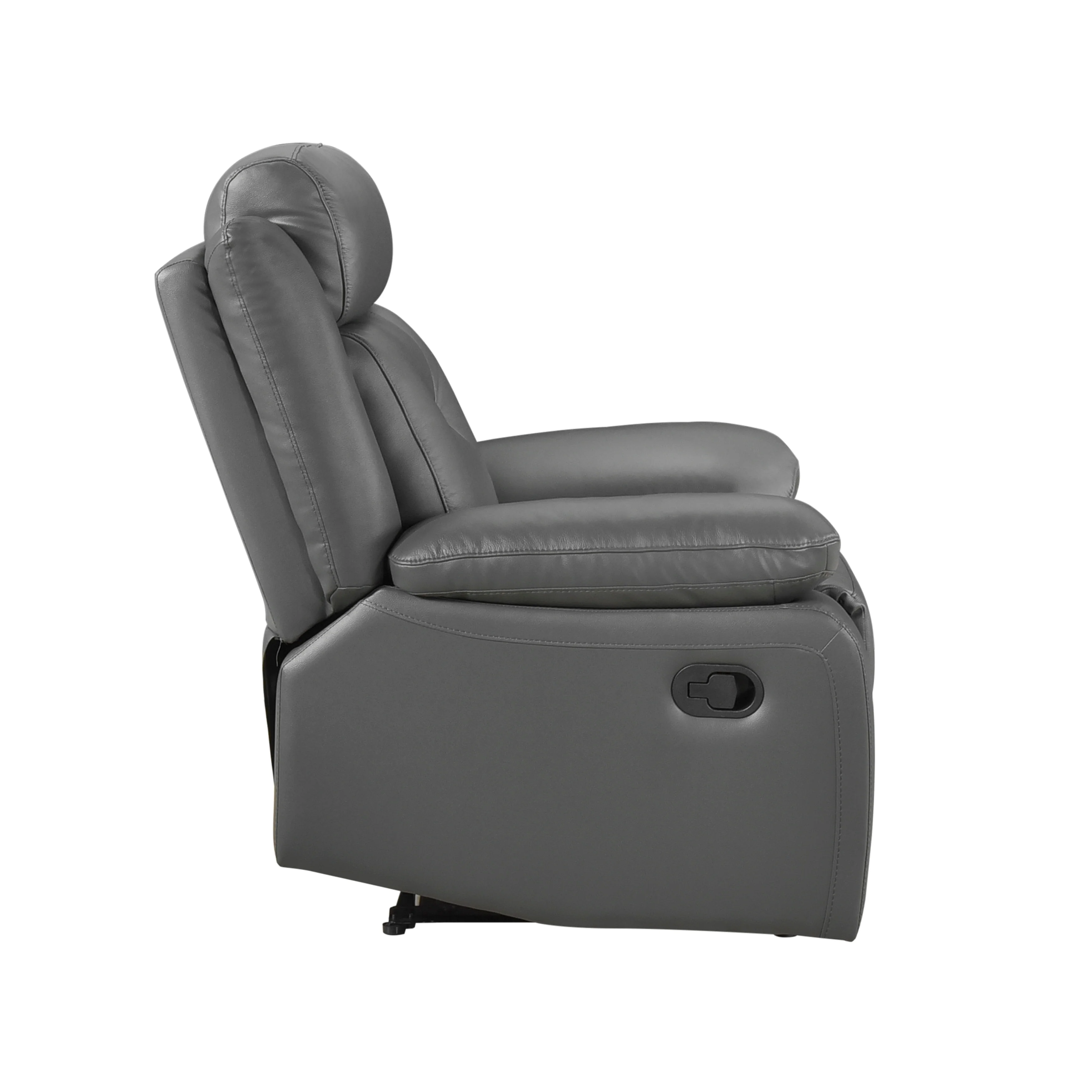 Laconia Reclining Chair in Gray - 9629DGY-1 - Image 3