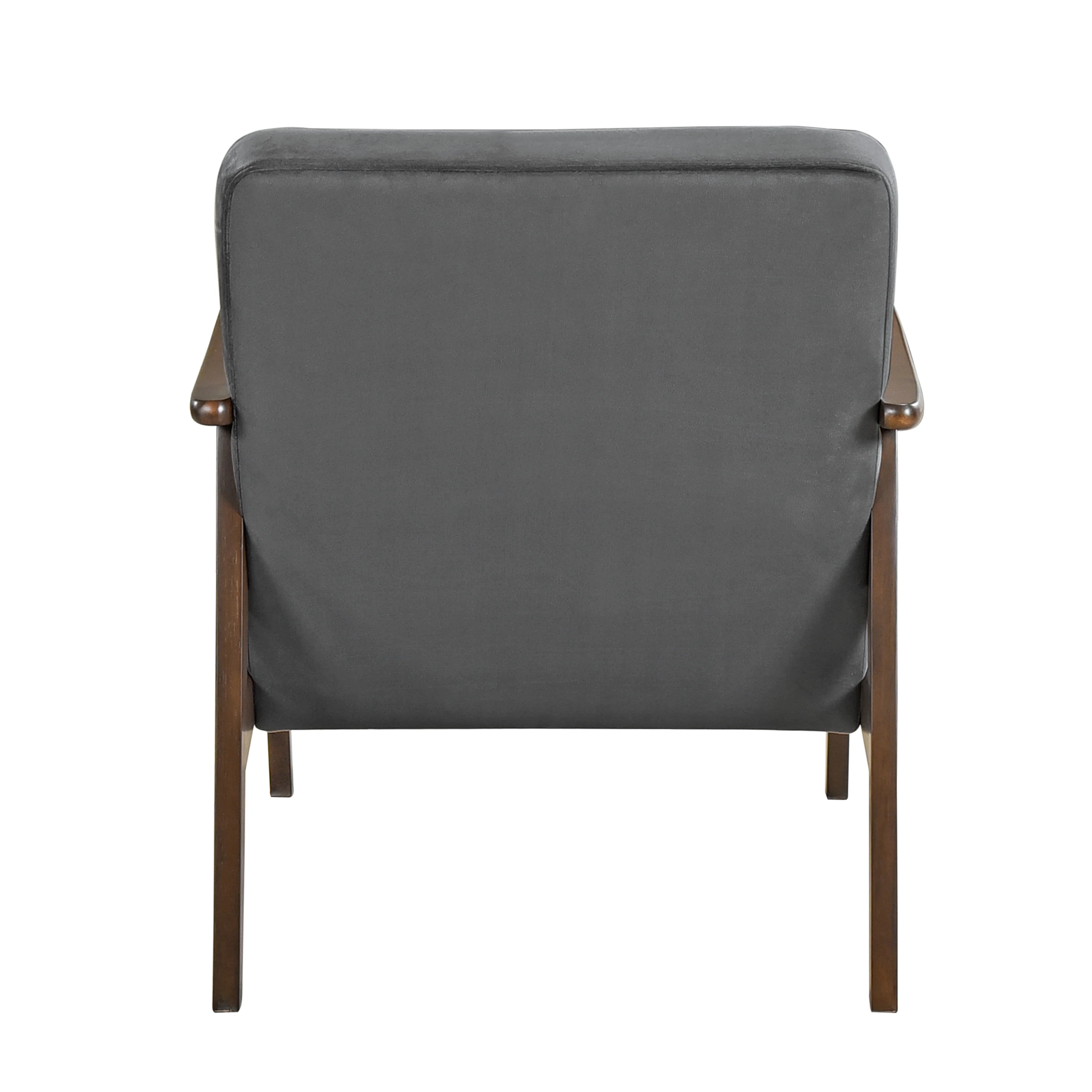 Landers Accent Chair in Gray/Walnut - 1230DG-1 - Image 4