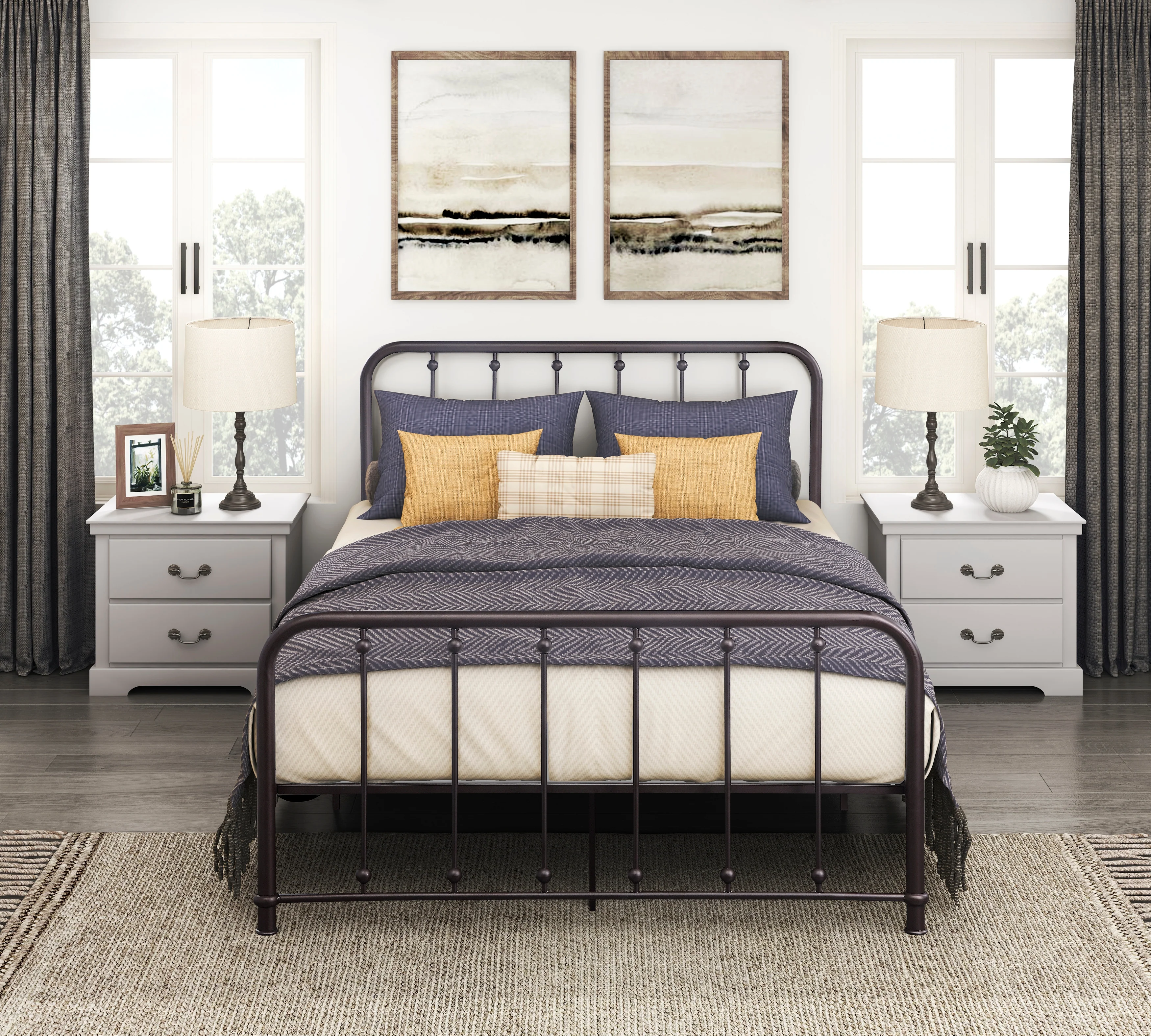 Larkspur Full Platform Bed in Dark Bronze - 1638F-1 - Image 3