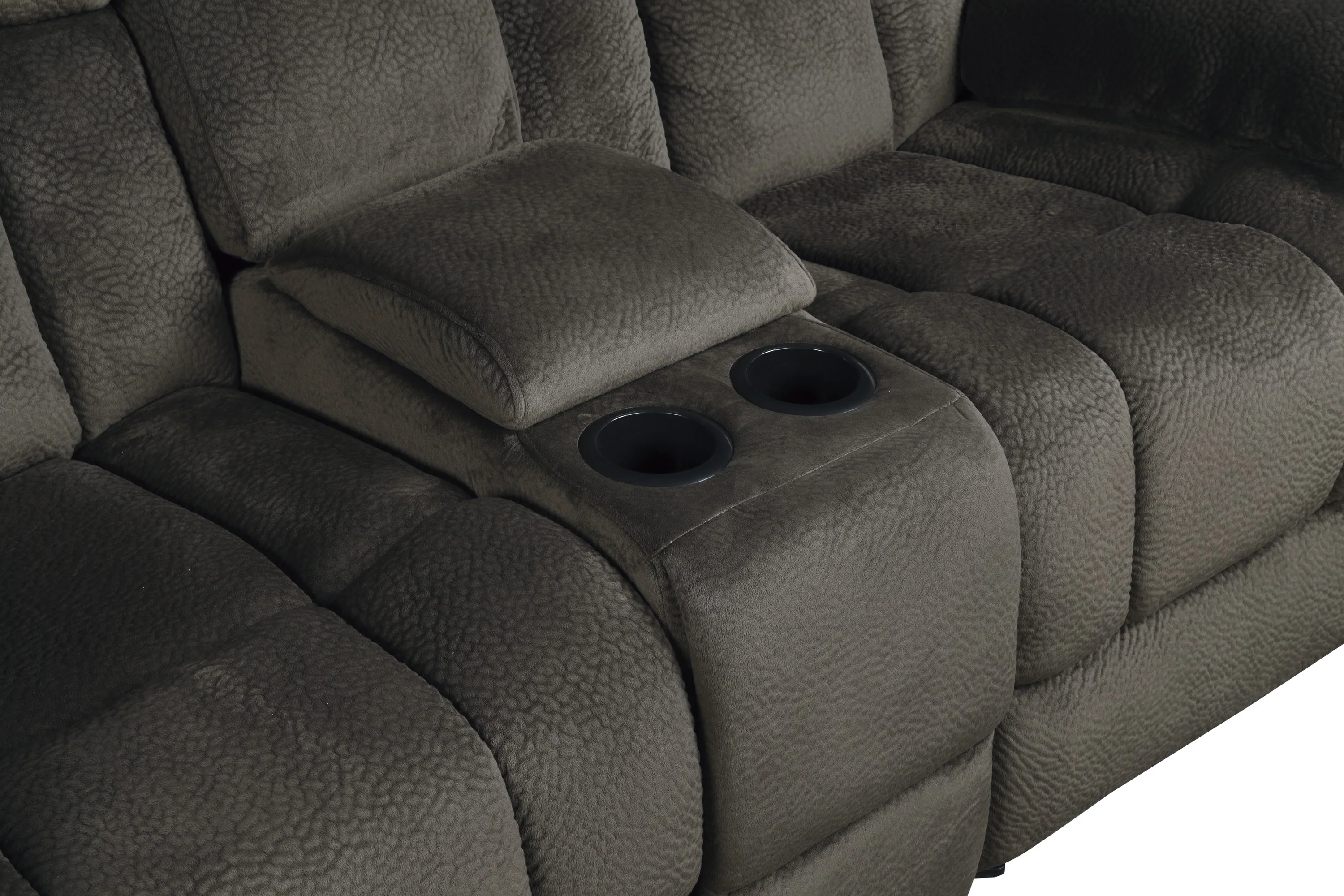 Laurelton Double Glider Reclining Loveseat with Center Console in Brown - 9636-2 - Image 4