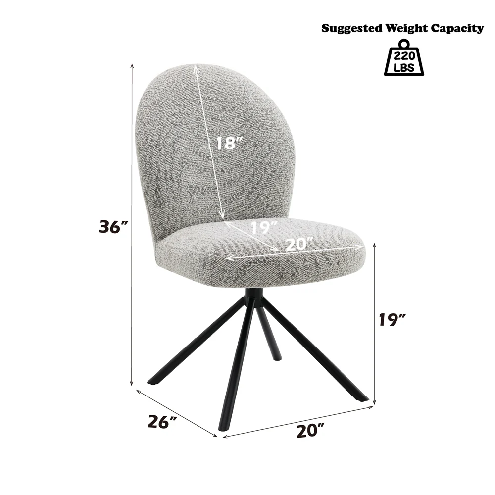 Lawton Side Chair w/Swivel (Set-2) - Image 8