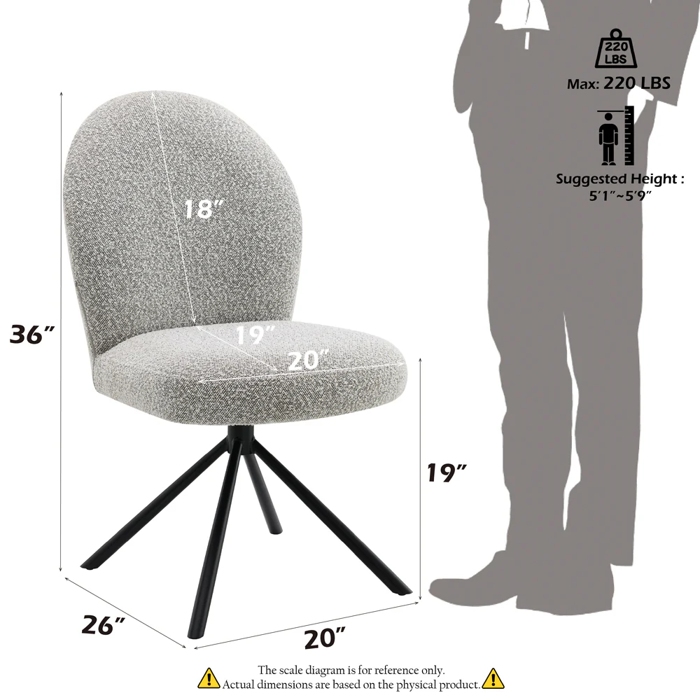 Lawton Side Chair w/Swivel (Set-2) - Image 9