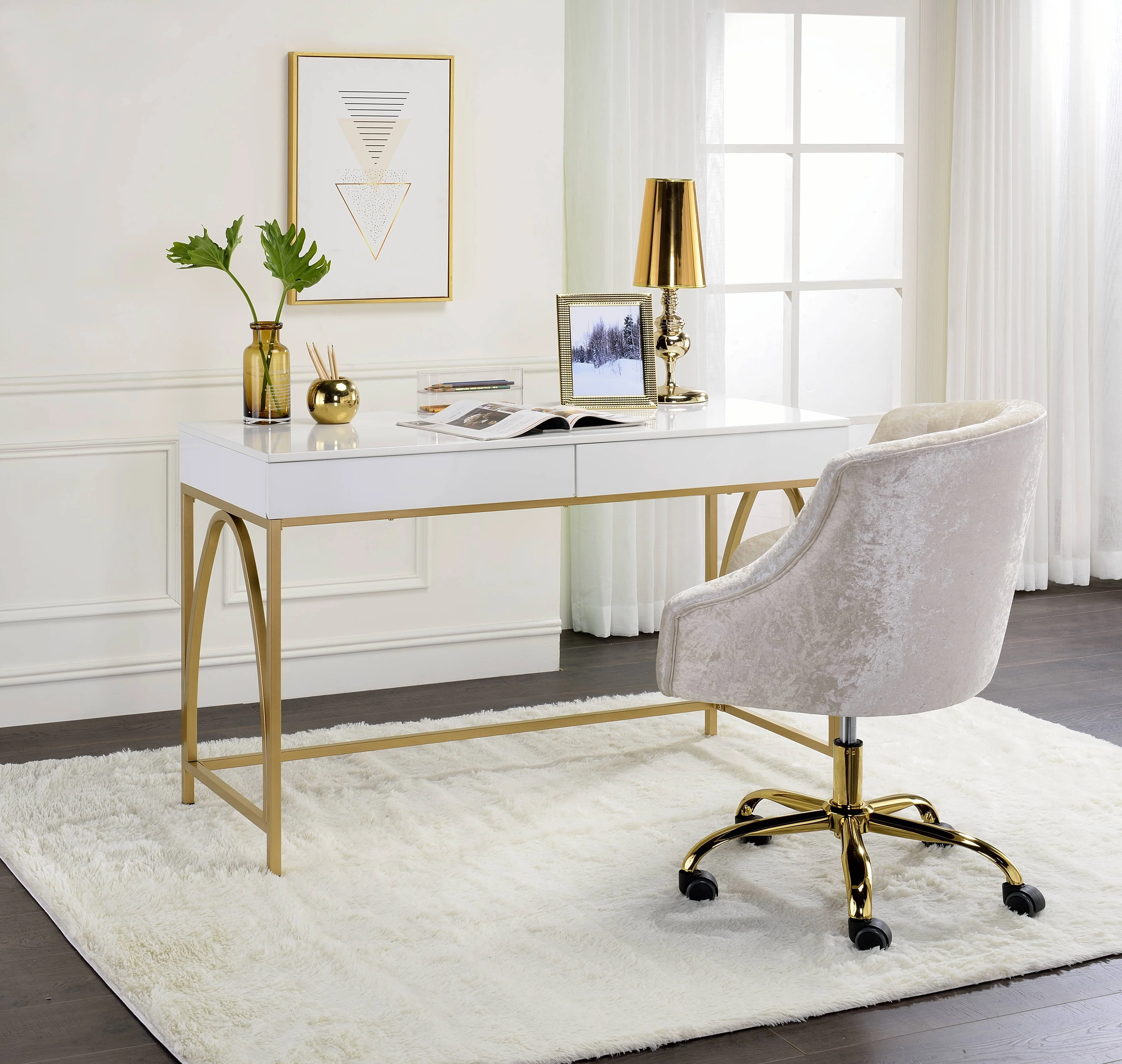 Lightmane Vanity Desk(Same 92660) - Image 5