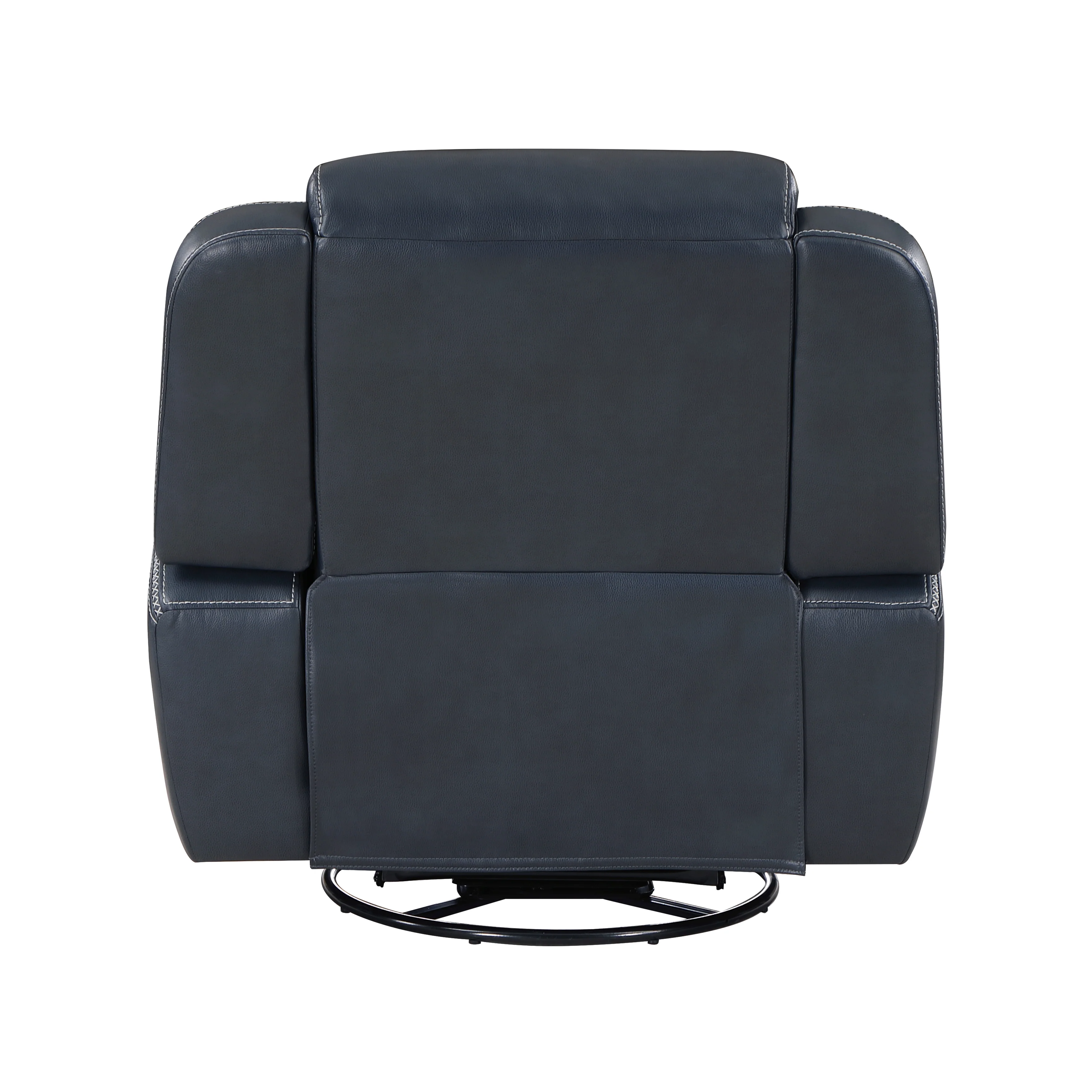 Littleton Swivel Glider Reclining Chair in Blue - 8516BU-1 - Image 4