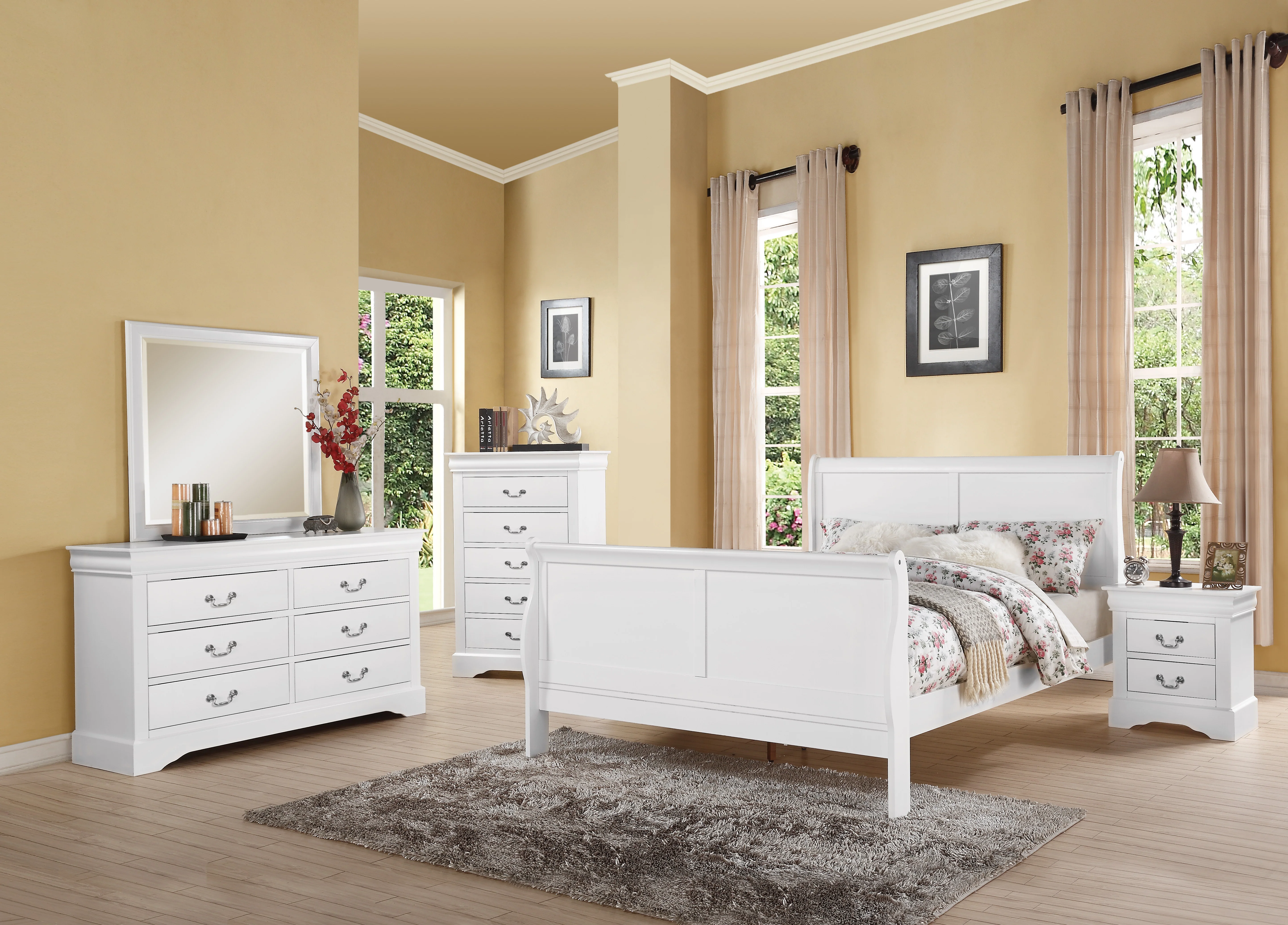 Louis Philippe III Queen Bed - Image 7