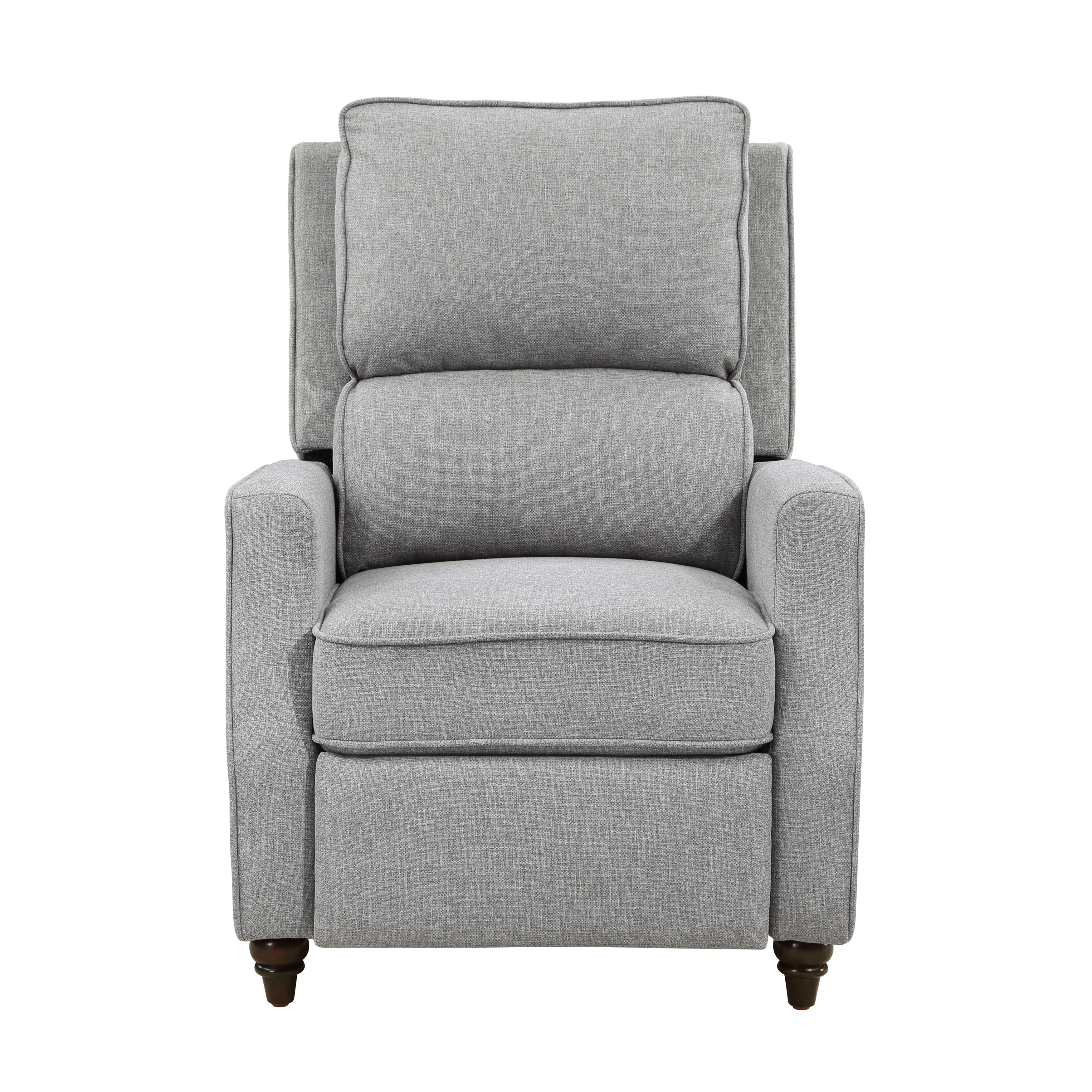 Loveland Push Back Reclining Chair in Gray - 9418GY-1