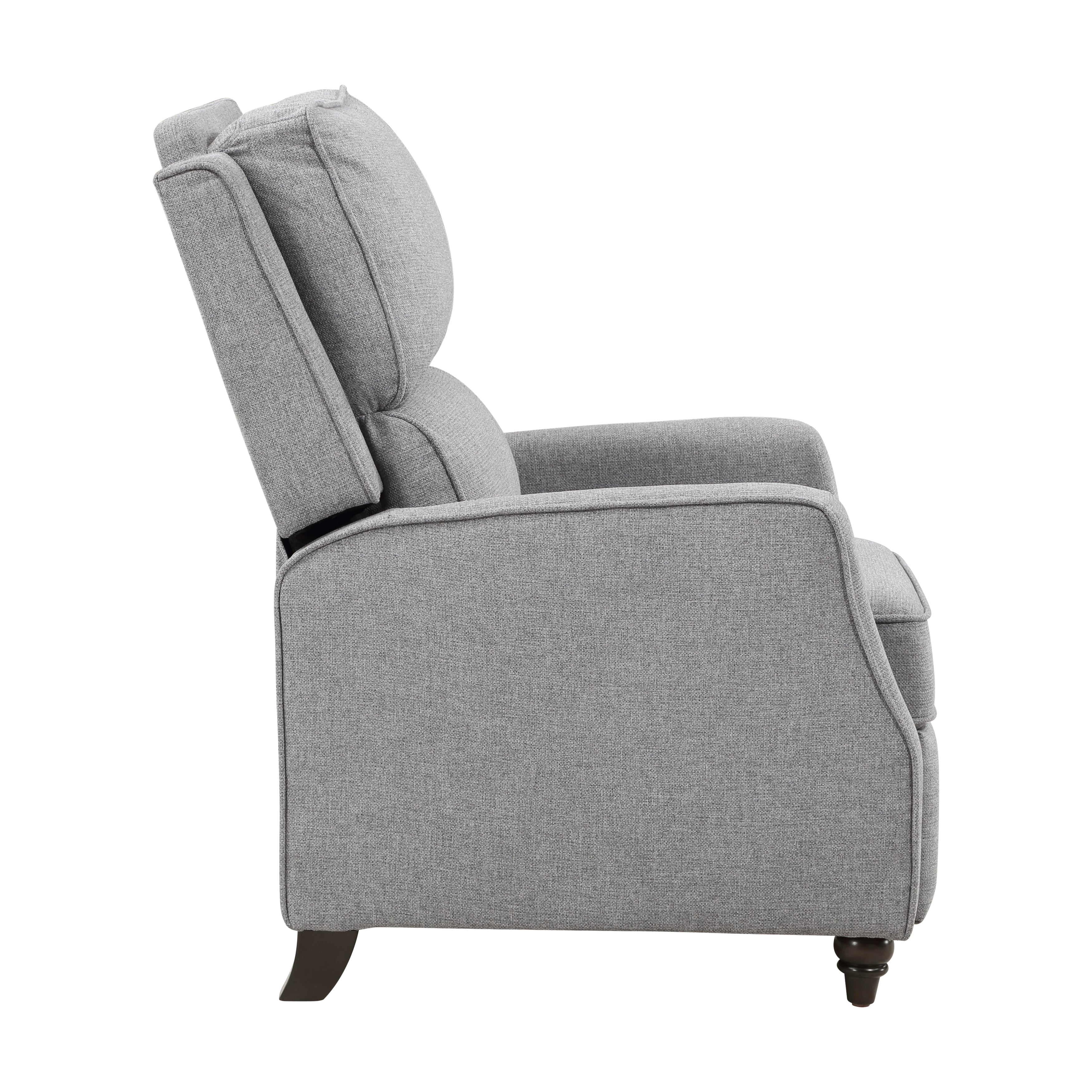 Loveland Push Back Reclining Chair in Gray - 9418GY-1 - Image 3