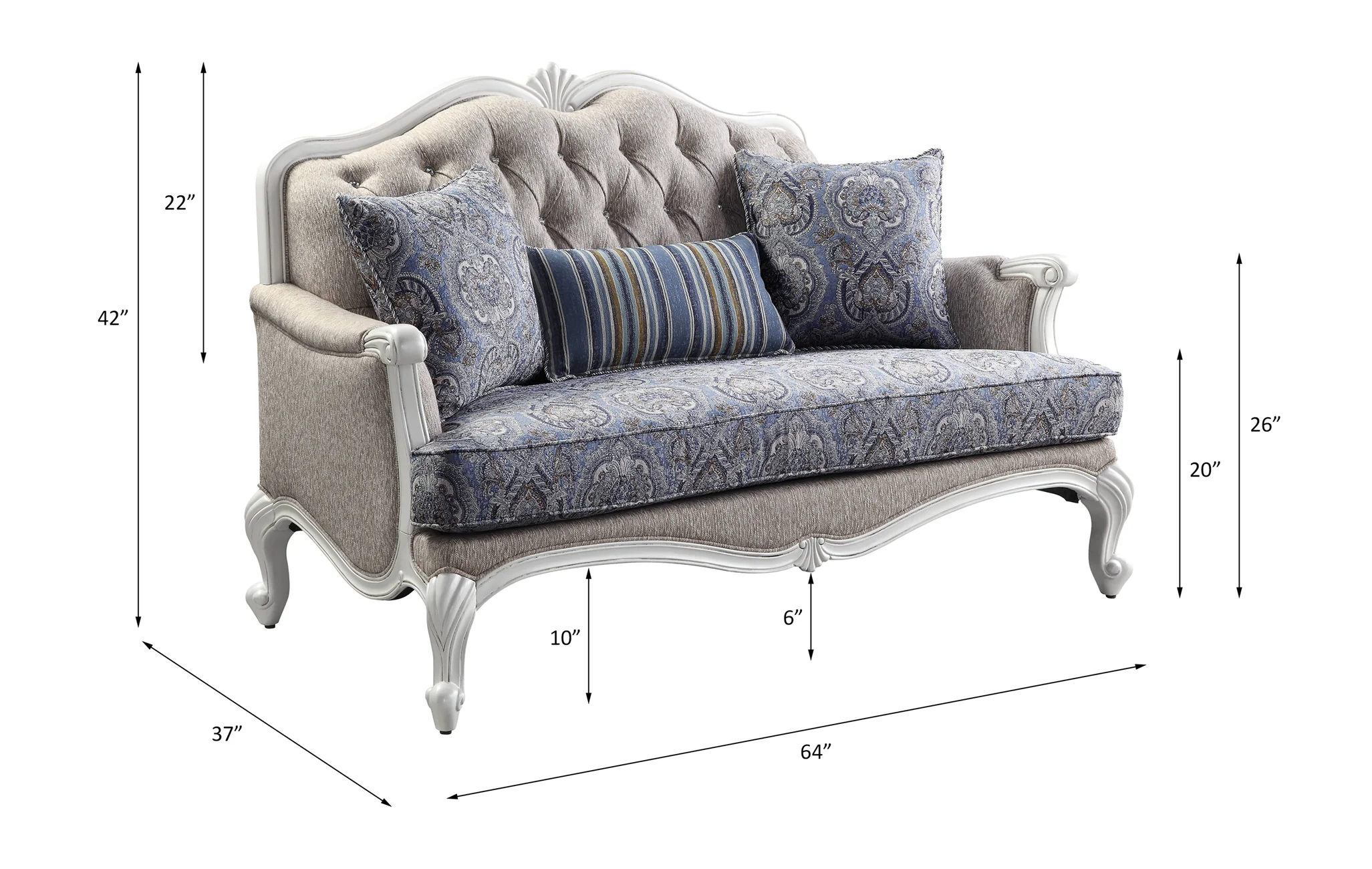 Loveseat w/3 Pillows - Image 11