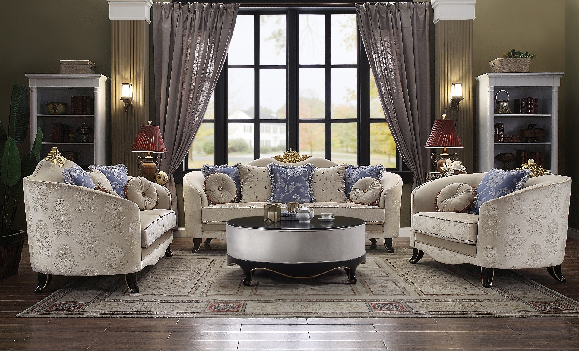Loveseat w/5 Pillows - Image 2