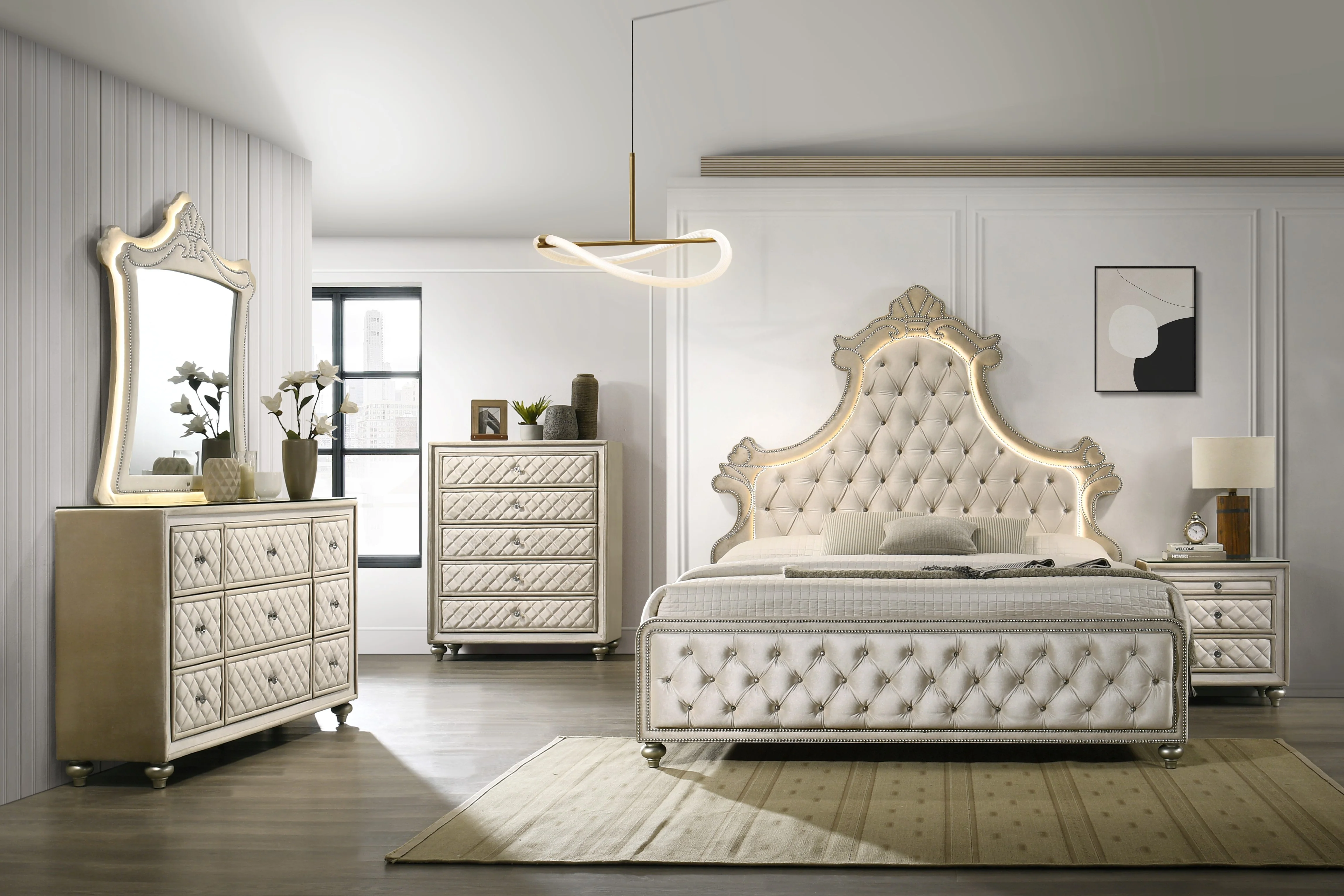 Lucienne Queen Bed w/LED - Image 16