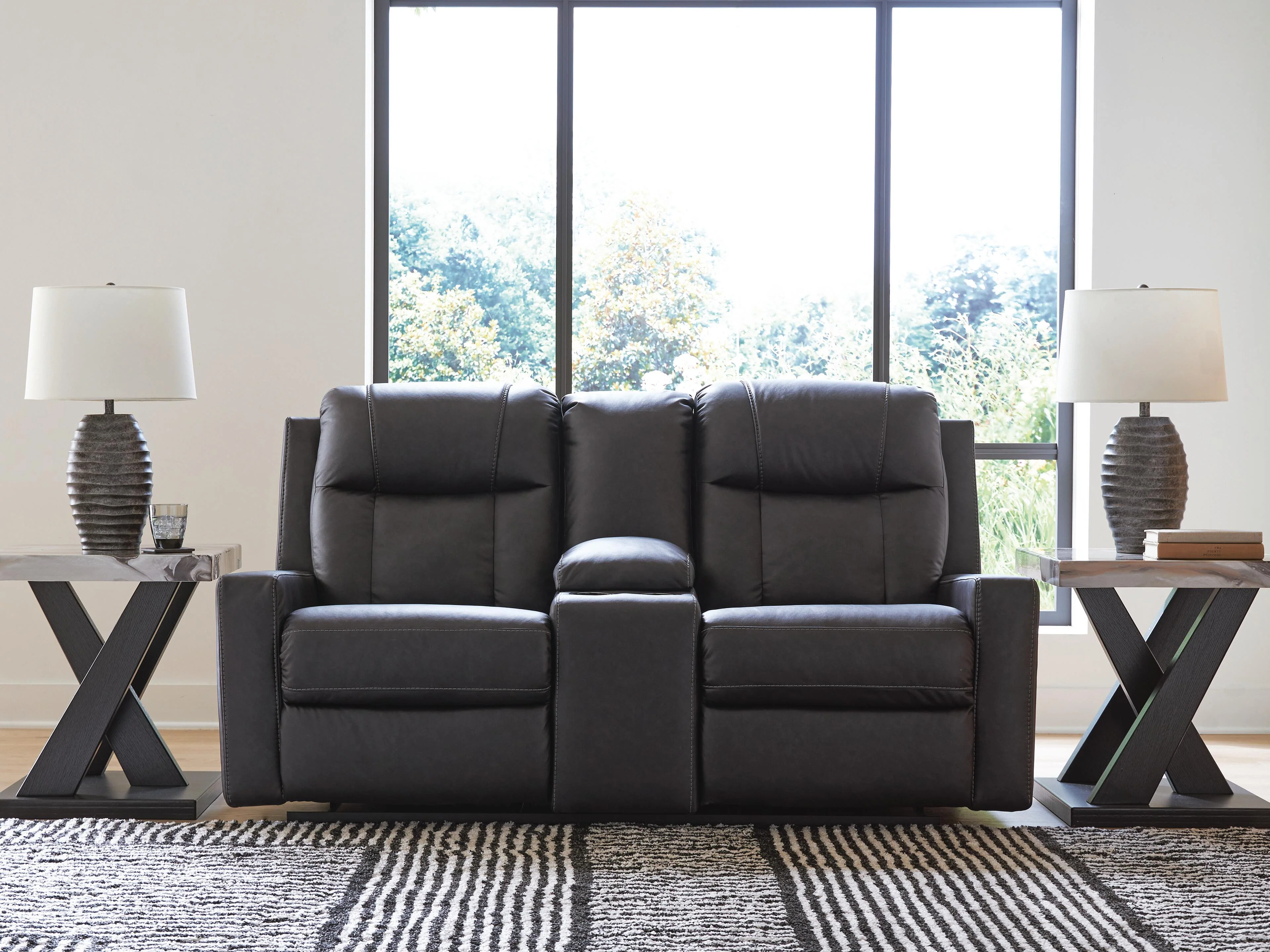 Mackmenville Reclining Loveseat with Console - Image 13