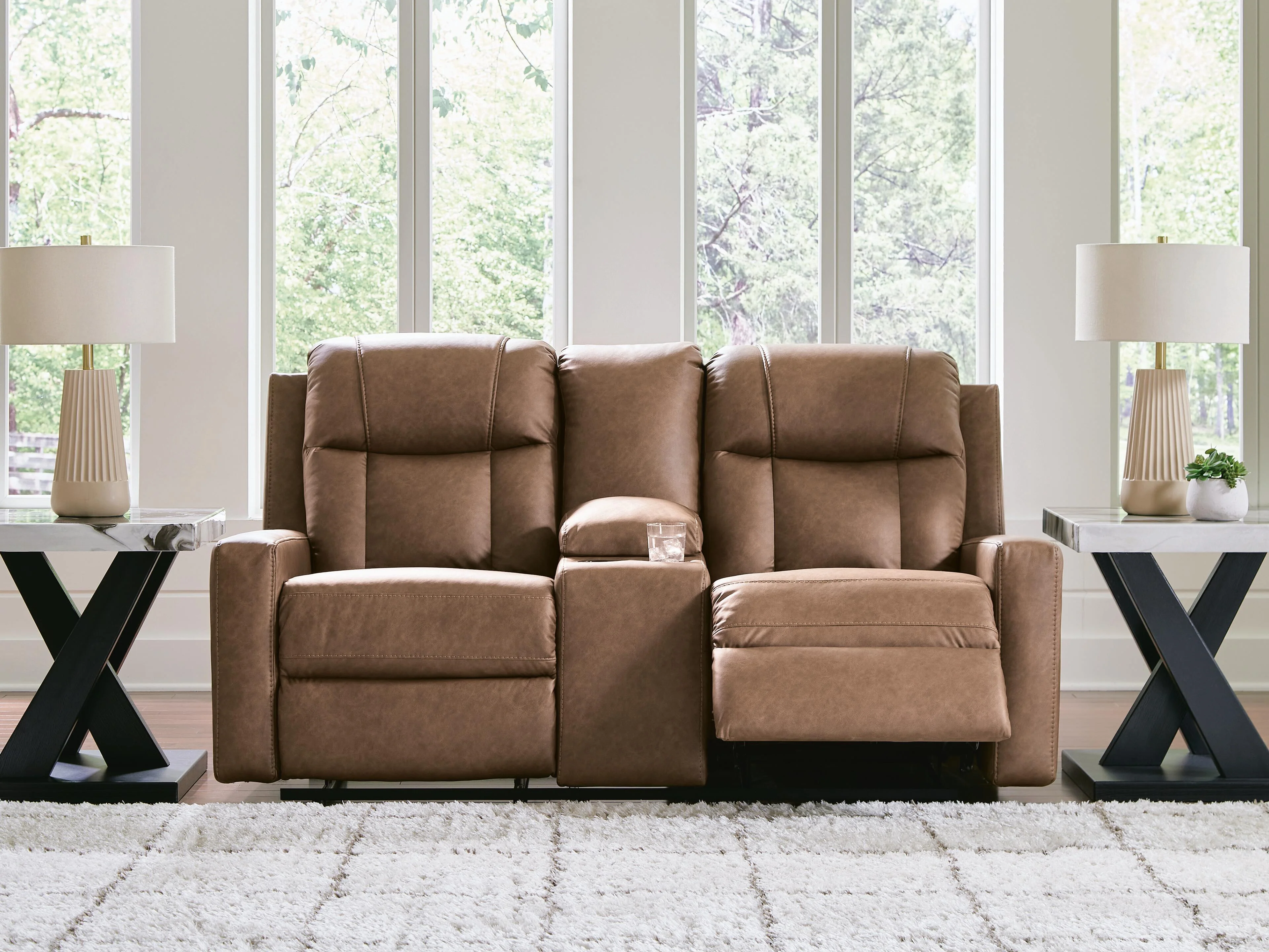 Mackmenville Reclining Loveseat with Console - Image 8