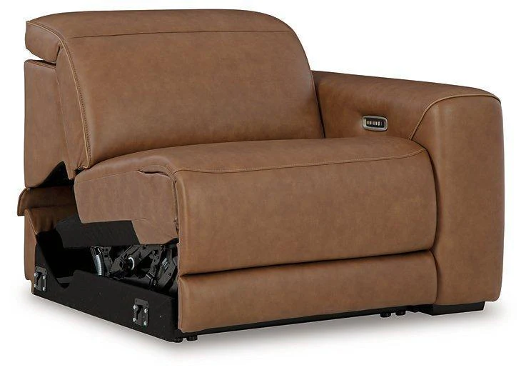 Magic Man Power Reclining Sectional Loveseat with Console - Image 11