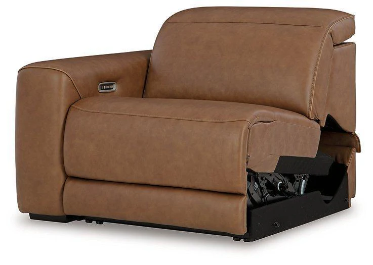Magic Man Power Reclining Sectional Loveseat with Console - Image 7