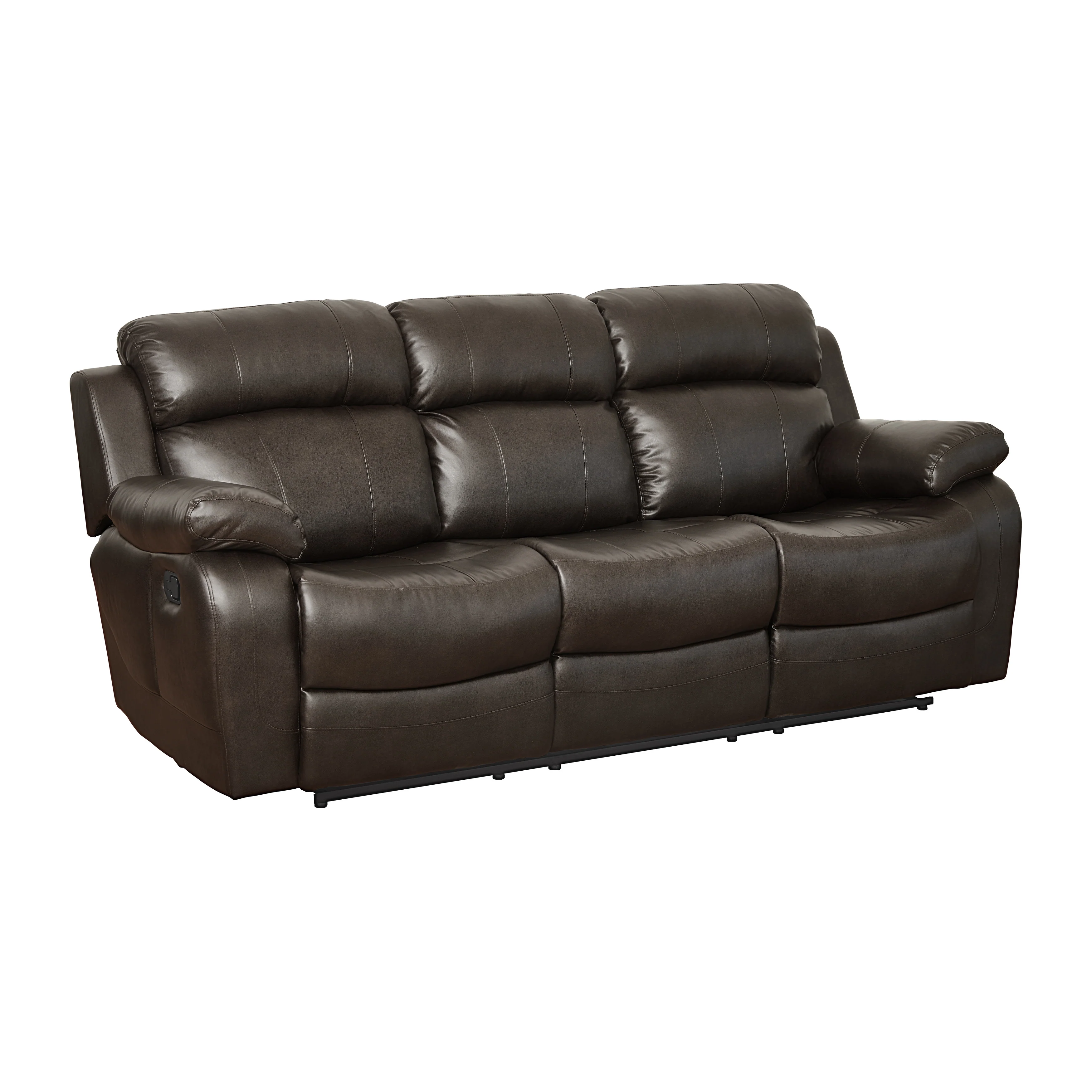 Marille Double Reclining Sofa with Center Drop-Down Cup Holders in Brown - 9724BRW-3 - Image 2