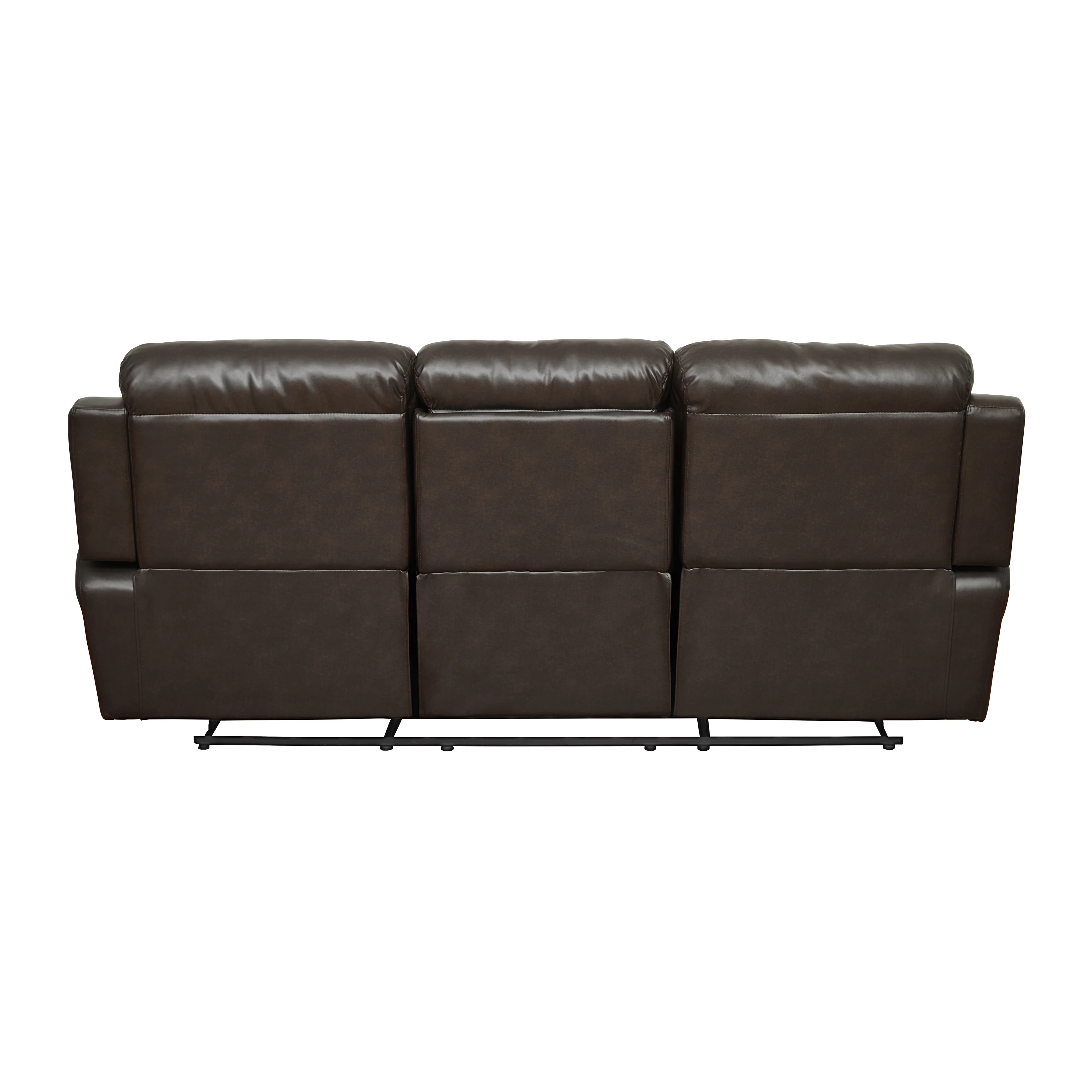 Marille Double Reclining Sofa with Center Drop-Down Cup Holders in Brown - 9724BRW-3 - Image 3