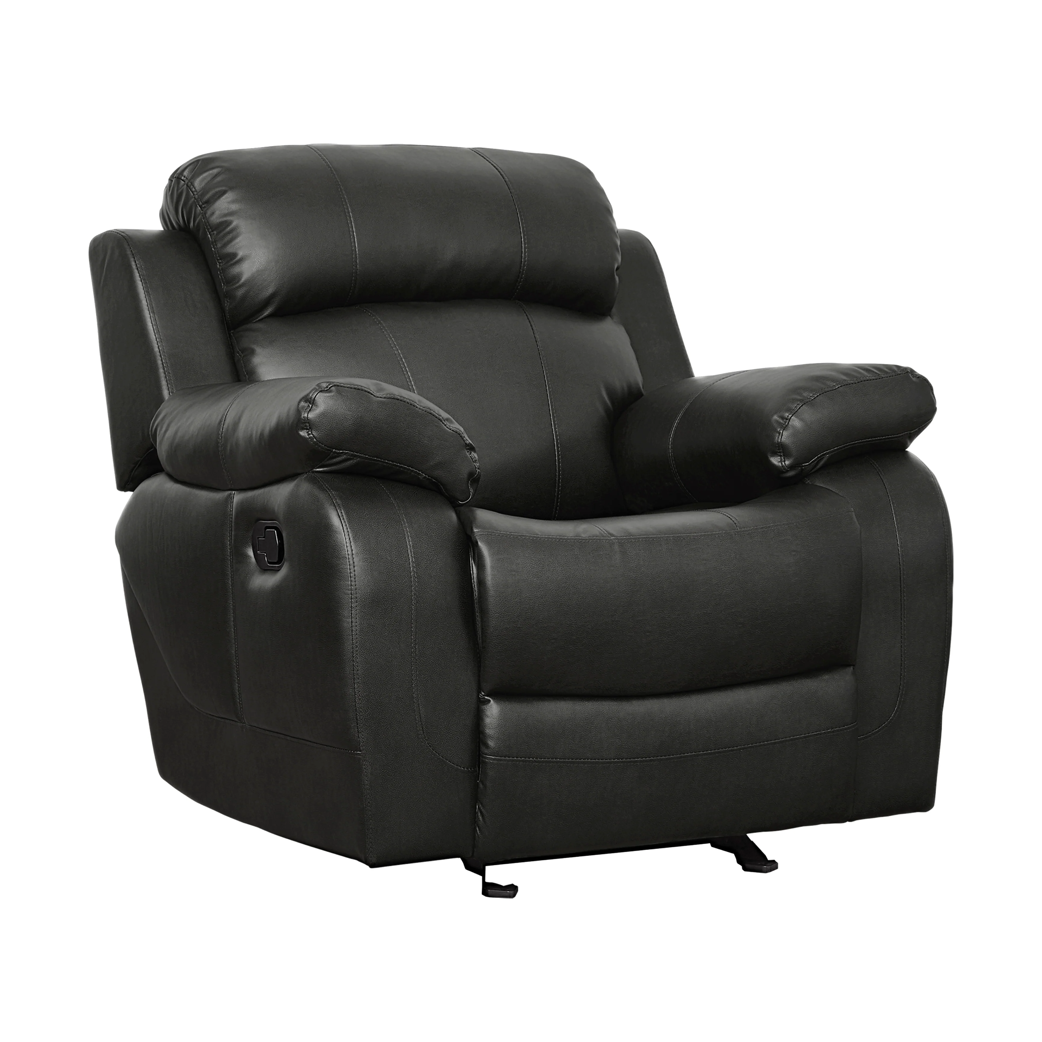 Marille Glider Reclining Chair in Black - 9724BLK-1 - Image 2