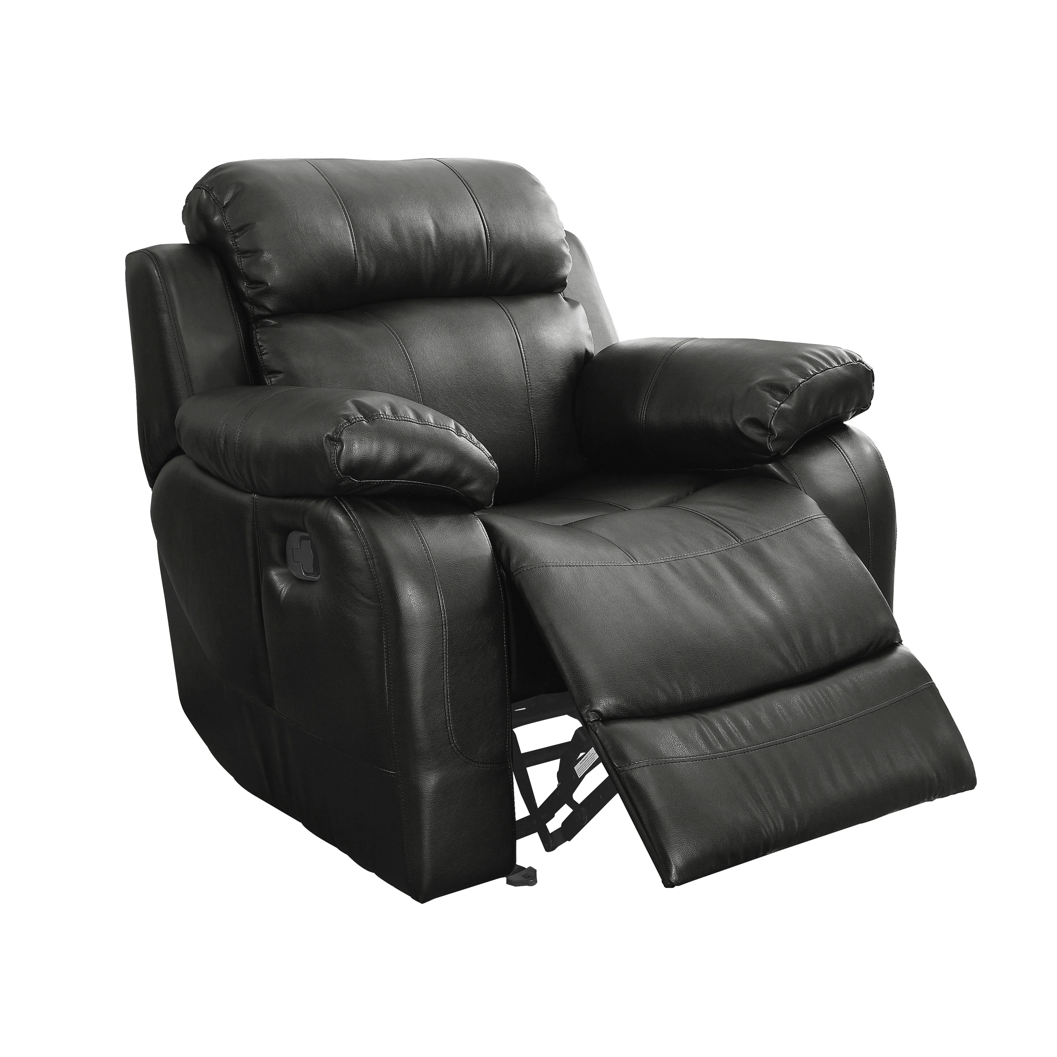 Marille Glider Reclining Chair in Black - 9724BLK-1 - Image 5