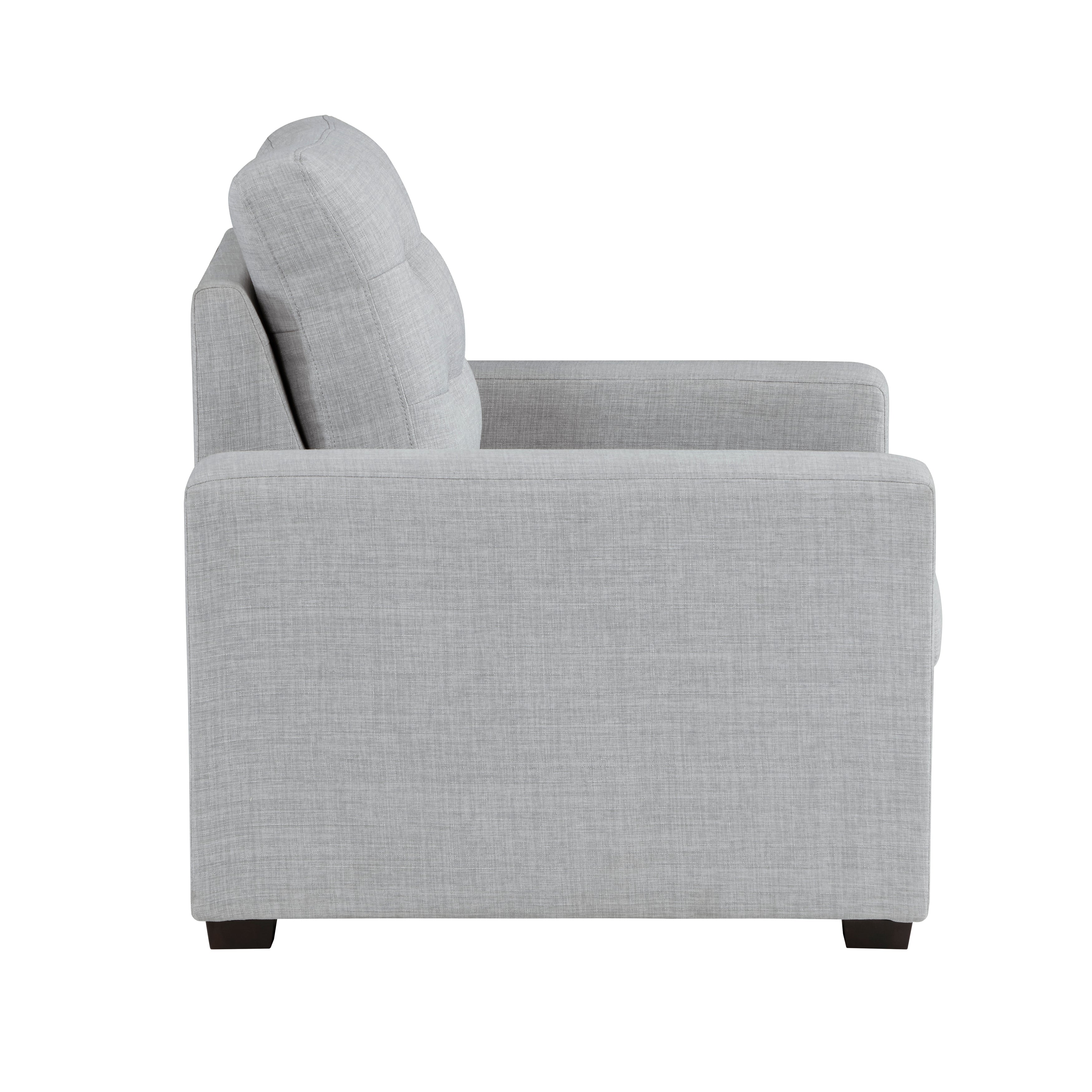 Mccafferty Chair with Pull-out Ottoman in Gray - 9916GY-1 - Image 3