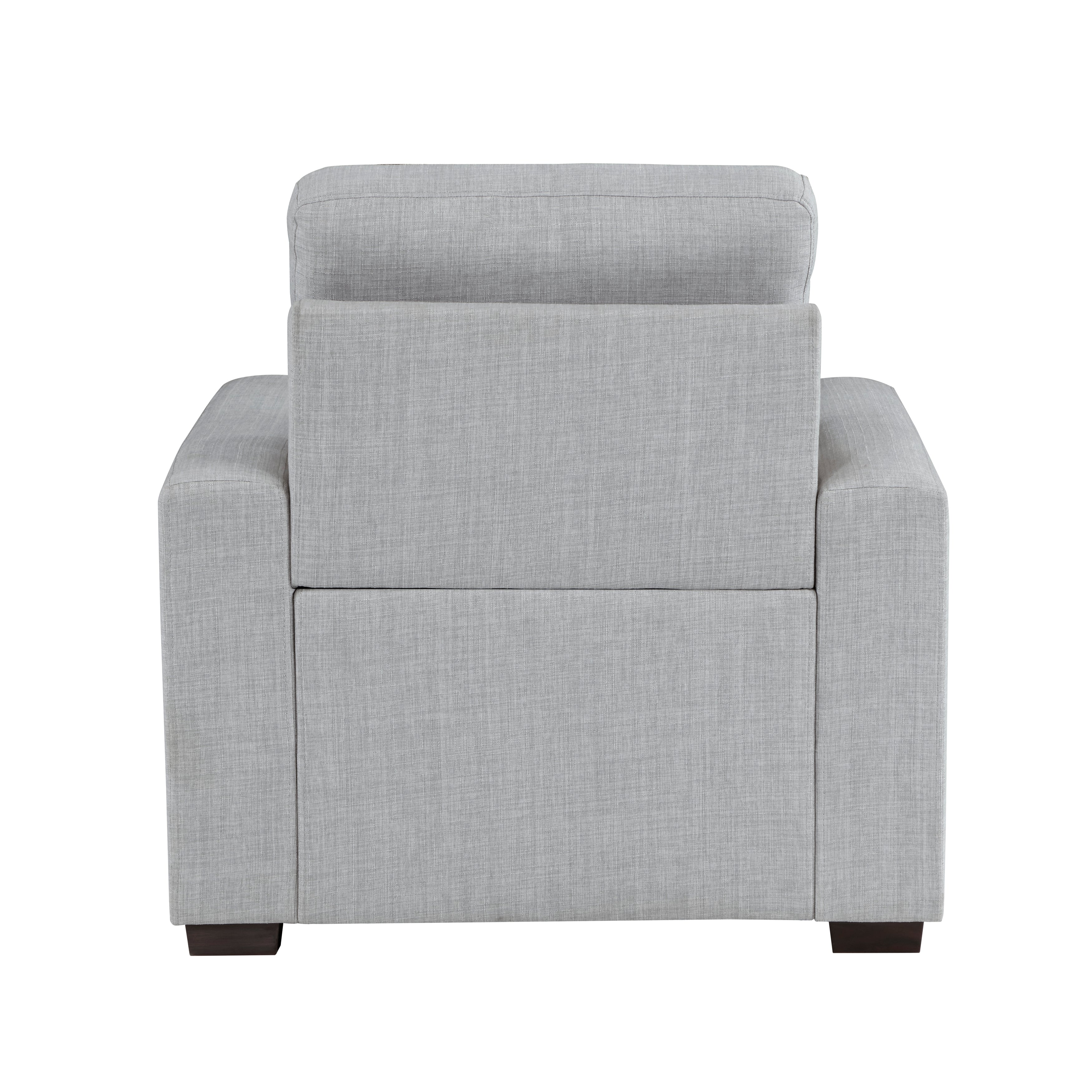 Mccafferty Chair with Pull-out Ottoman in Gray - 9916GY-1 - Image 4