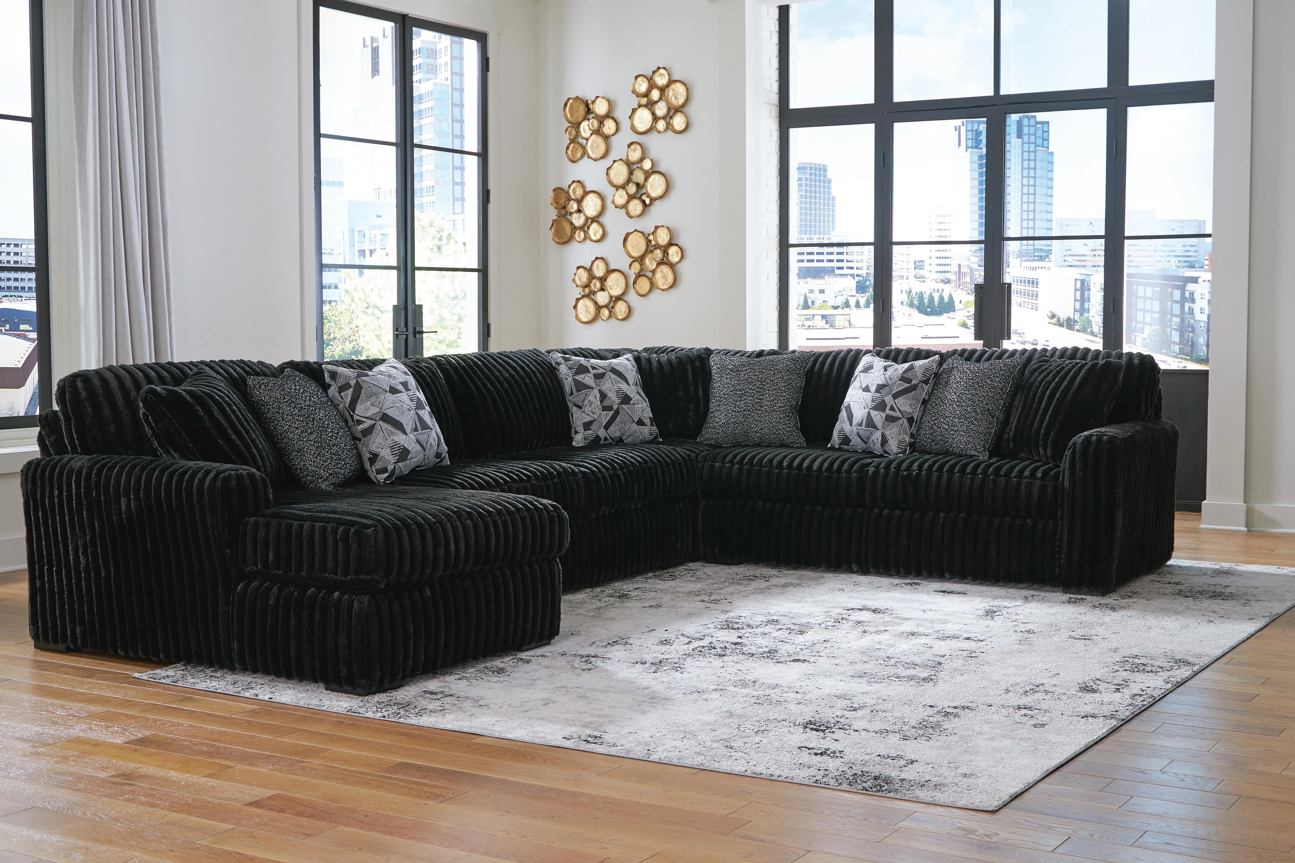 Midnight-Madness Sectional with Chaise - Image 58