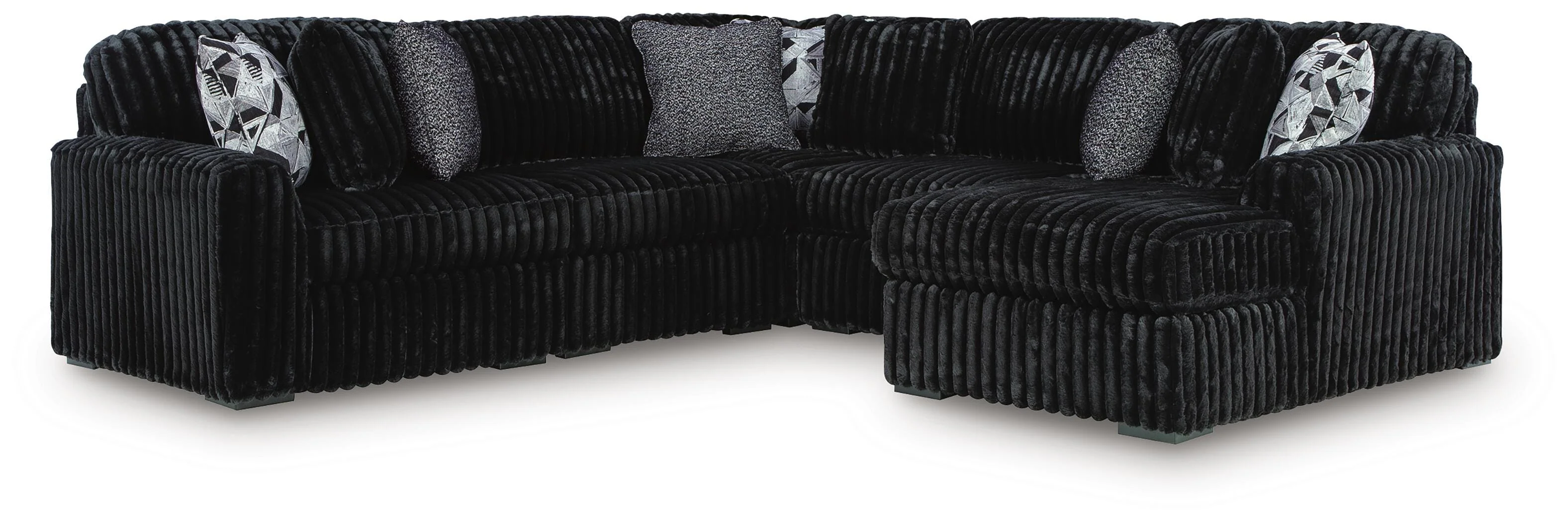 Midnight-Madness Sectional with Chaise - Image 70